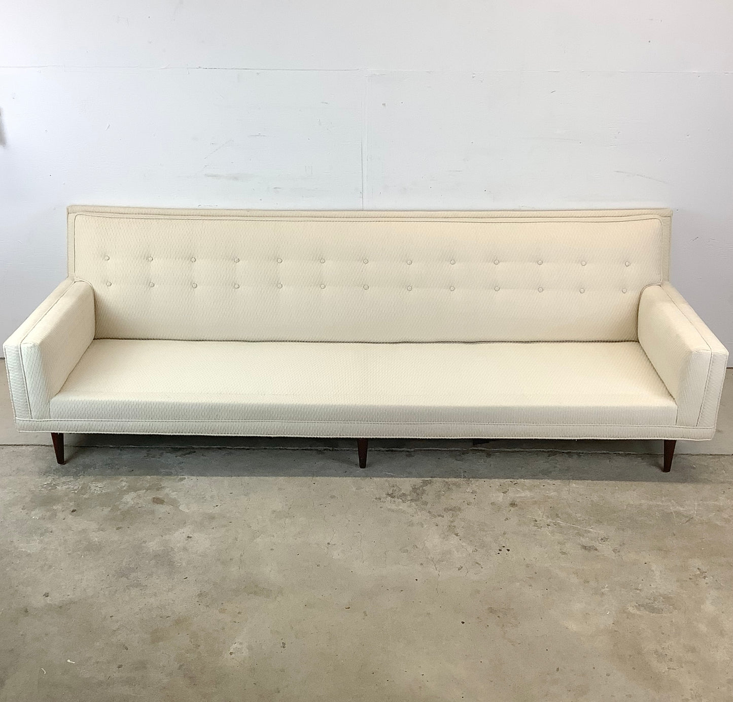 Striking Tufted Mid-Century Modern Sofa