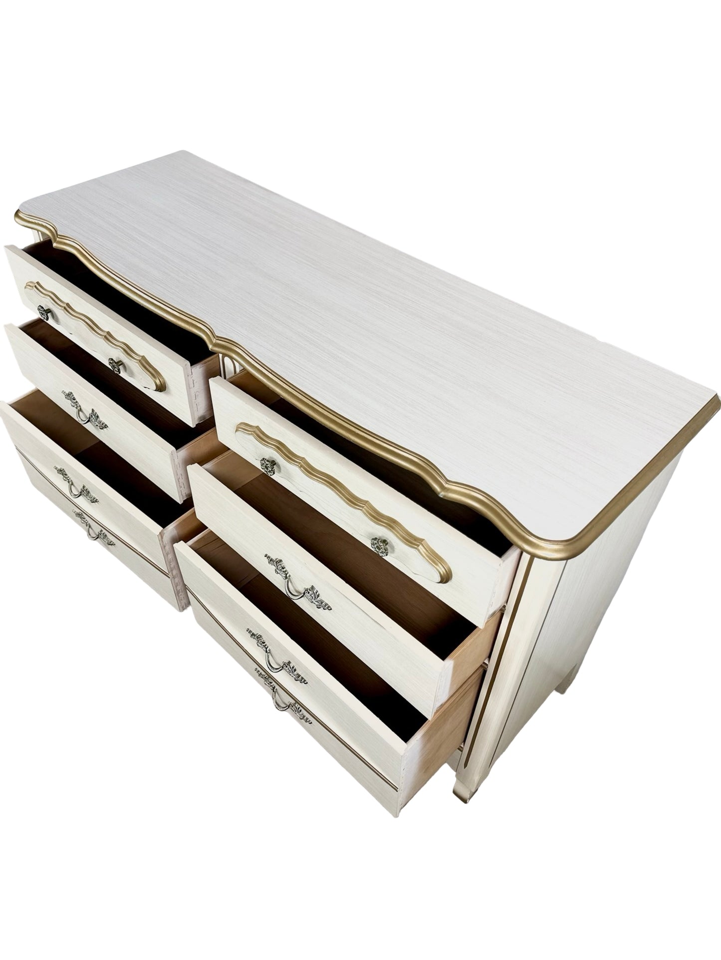 Vintage French Provincial Six-Drawer Dresser | Louis XV Revival