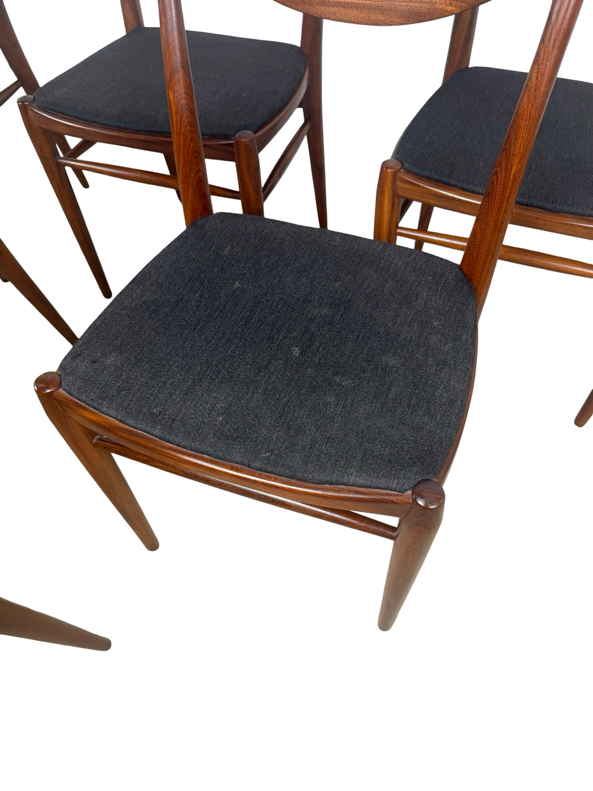 Vintage Norwegian Bambi Teak Dining Chairs by Rastad & Relling for Gustav Bahus – Set of 6