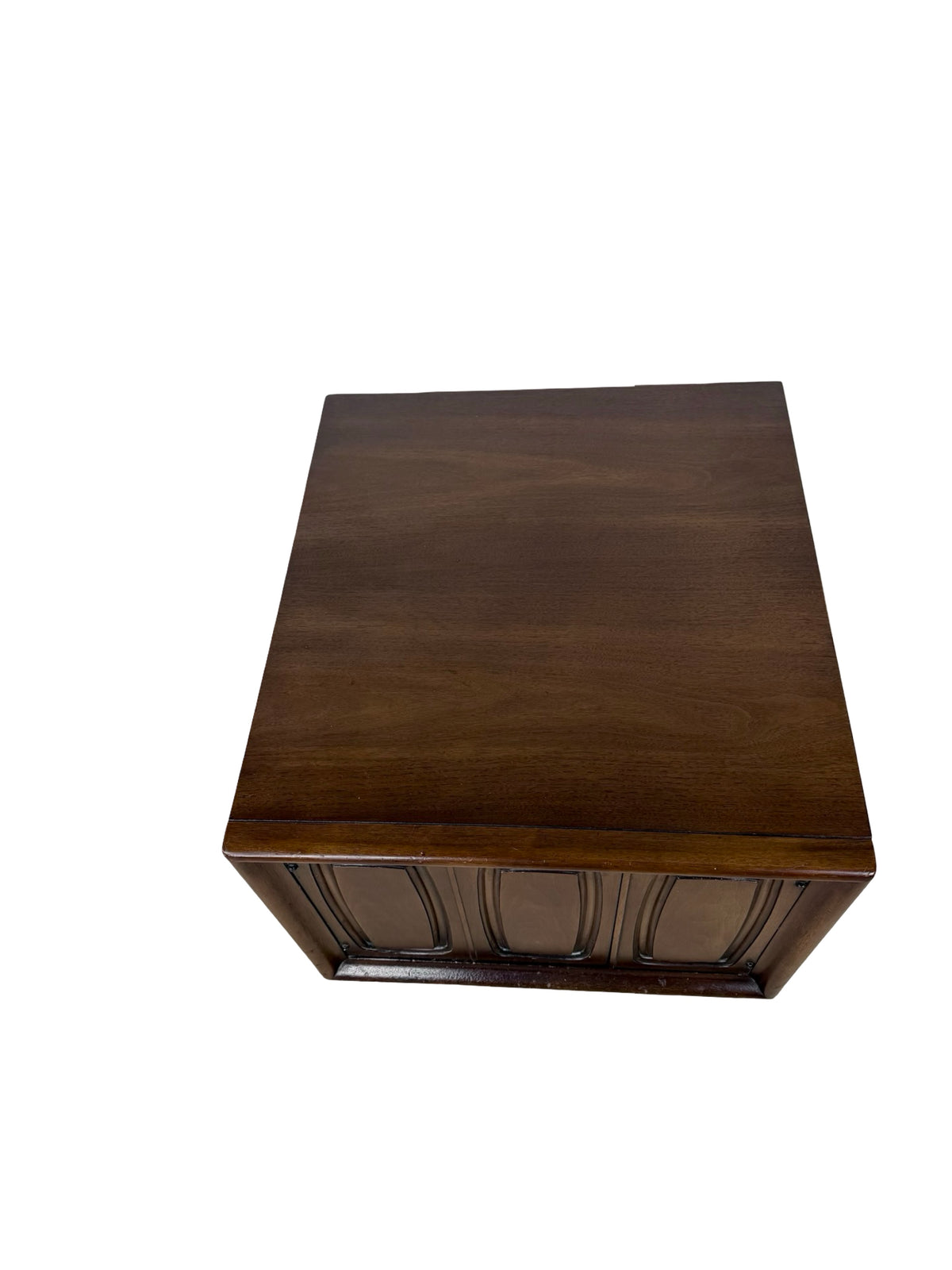 Vintage Broyhill Premier Emphasis Walnut Mid-Century Cabinet End Table / Nightstand