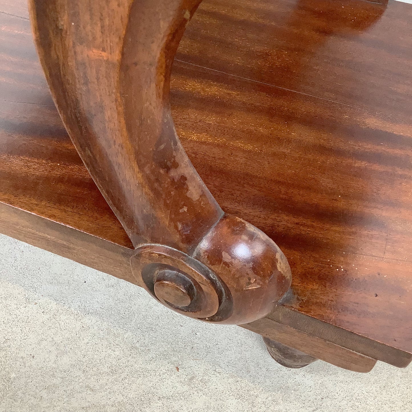 Neoclassical Revival Stool with Storage and Upholstered Top