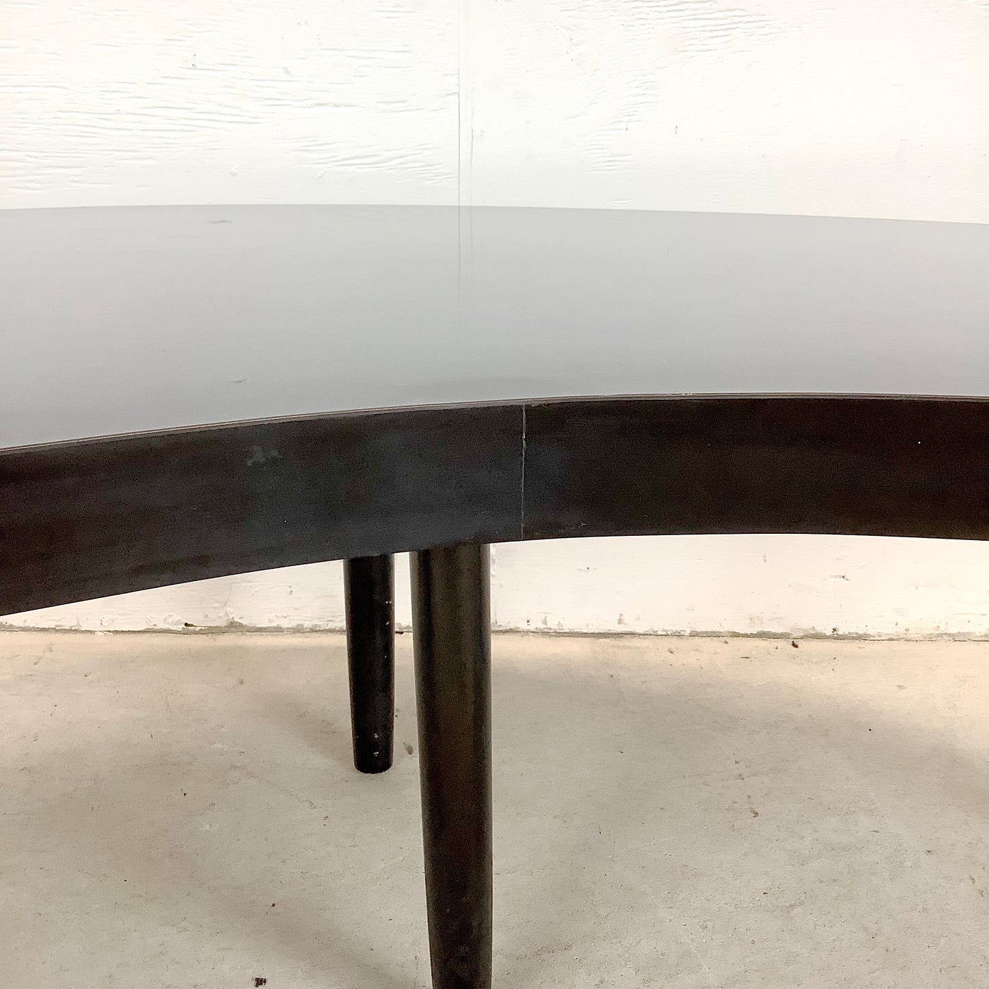 Atomic Modern Sculptural Coffee Table with Kidney-Shaped Form