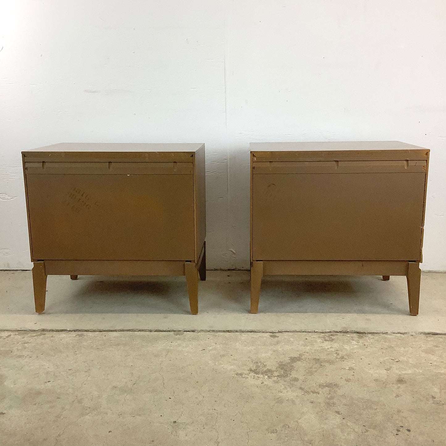 Mid-Century Walnut Nightstands by Unagusta