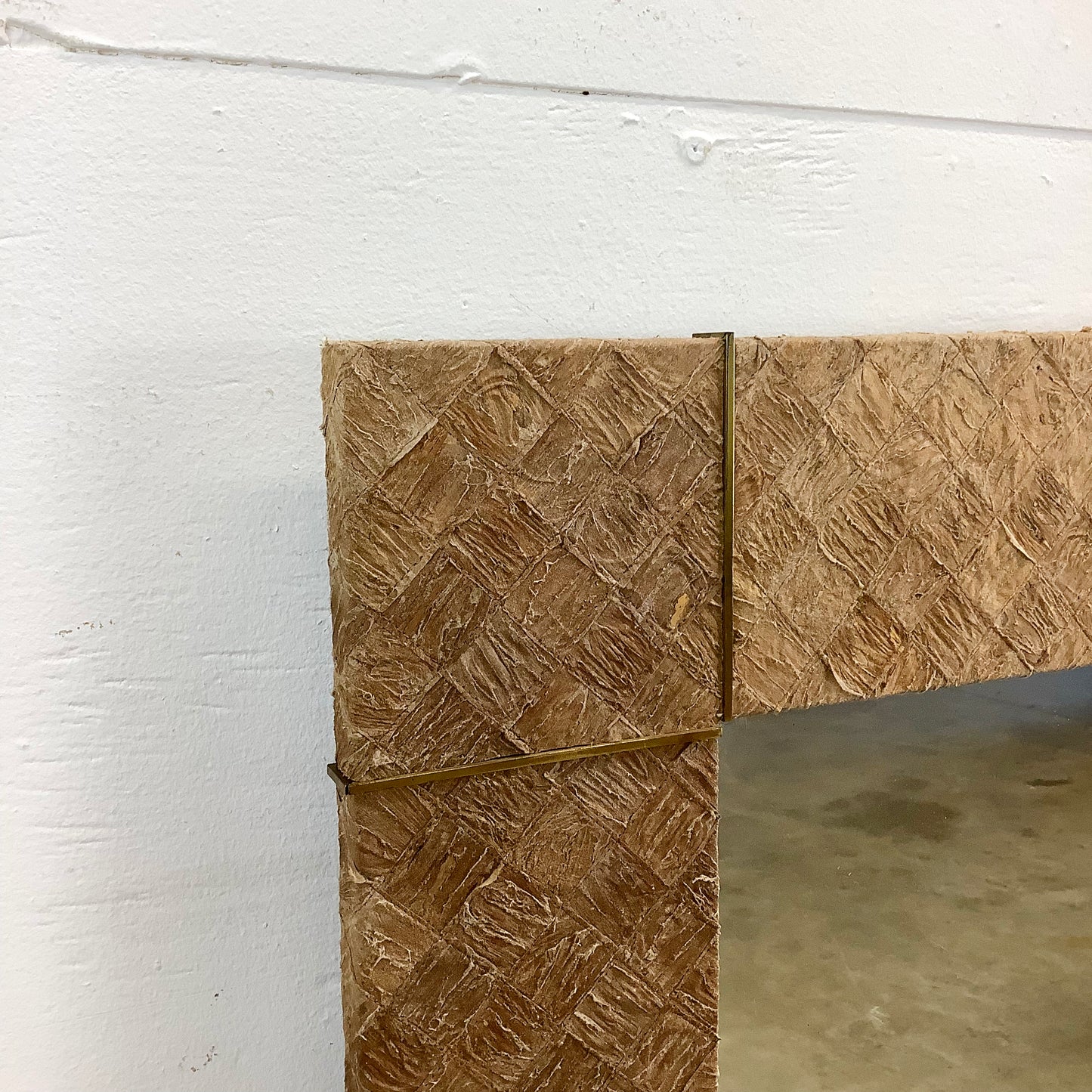 Large Vintage Square Wall Mirror