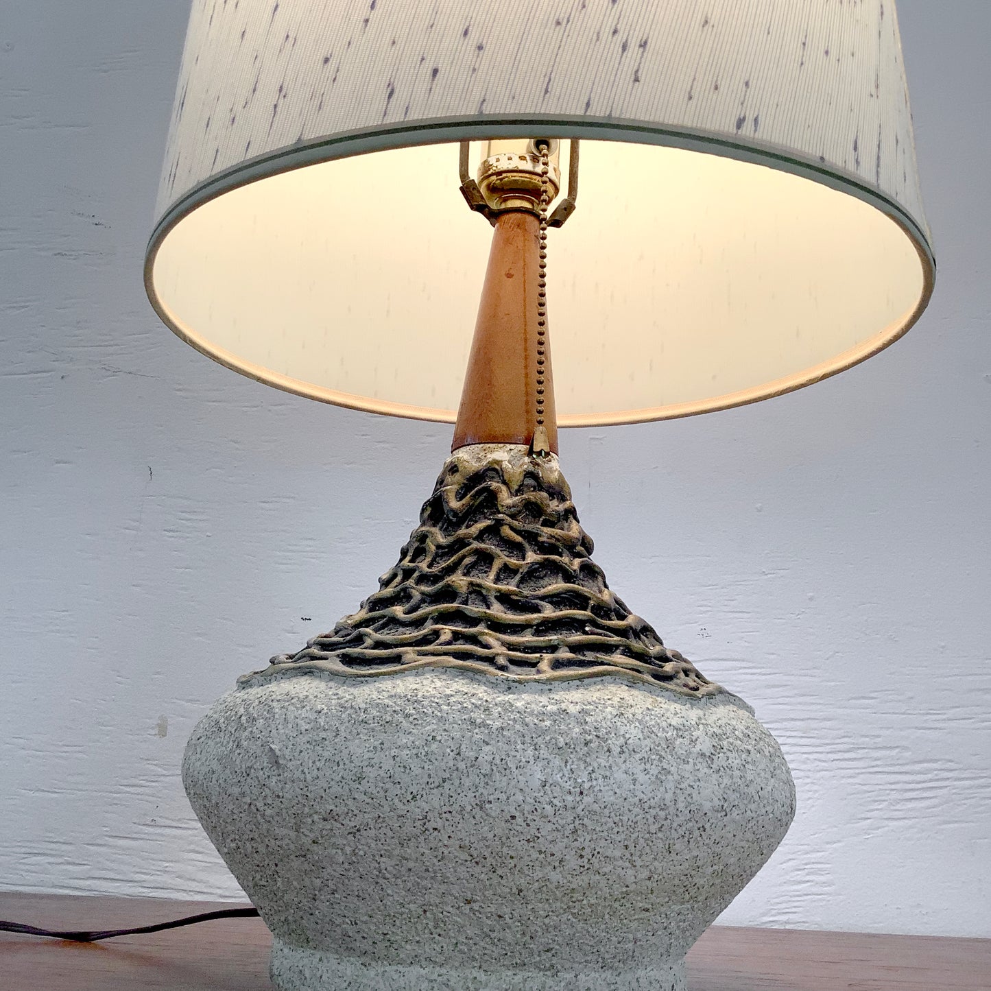 Danish Modern Studio Pottery Lamp – Sculptural Mid-Century Accent