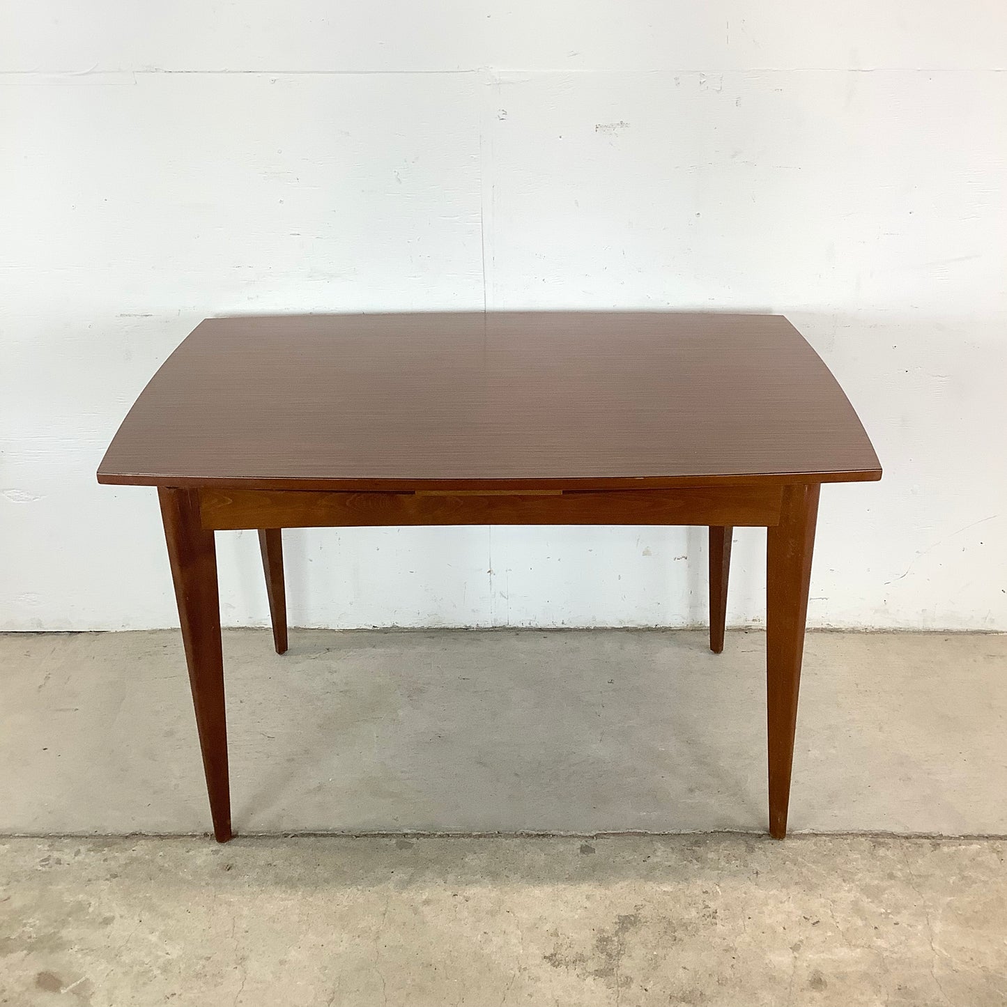 Petite Mid-Century Dining Table With leaves