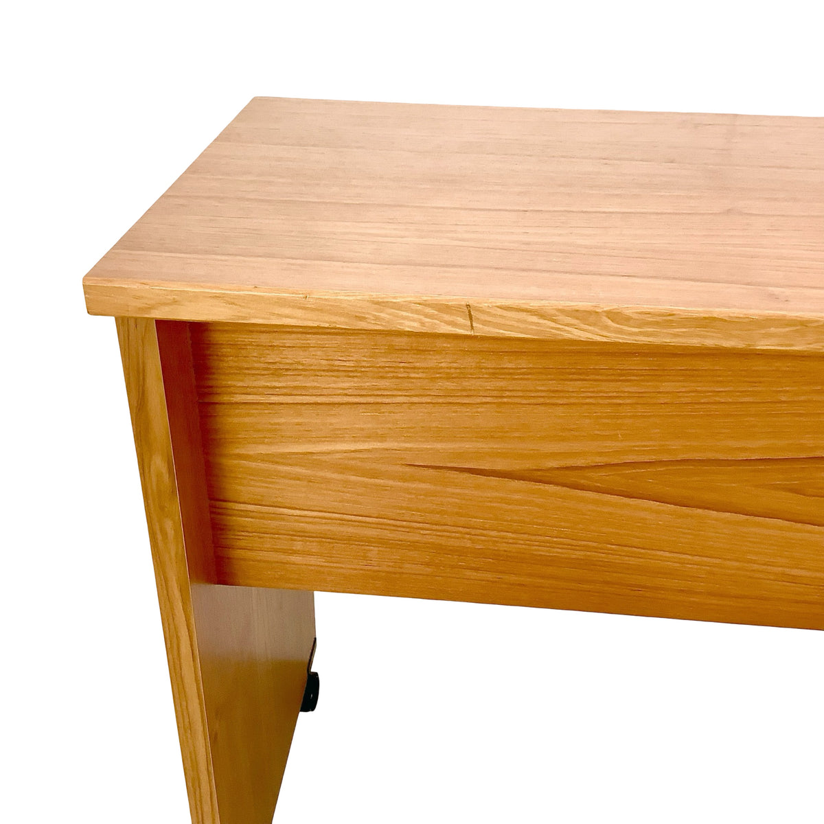 Vintage Mid-Century Modern Teak Rolling Desk and Console Table