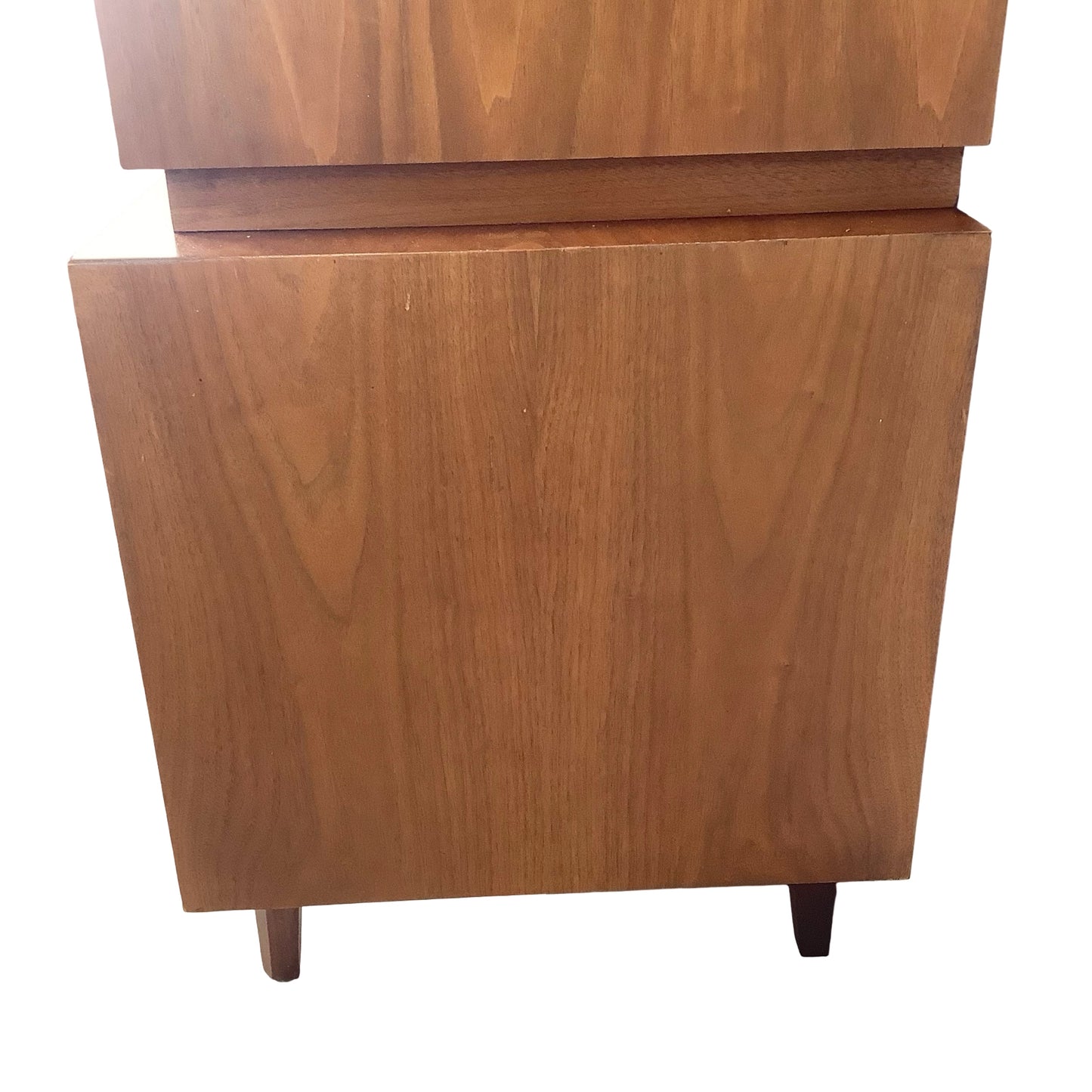 Merton Gershun for American of Martinsville "Harlequin" Walnut Mid-Century Modern Highboy Gentleman's Chest Dresser
