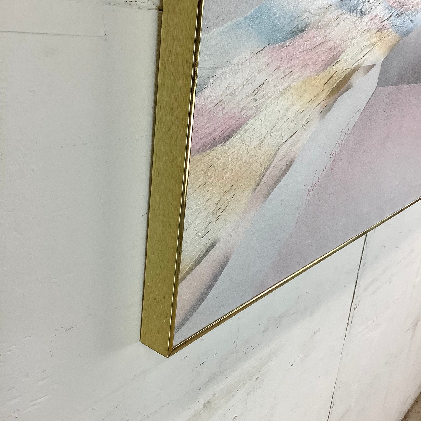 Large Vintage Abstract Wall Art- s. harrington