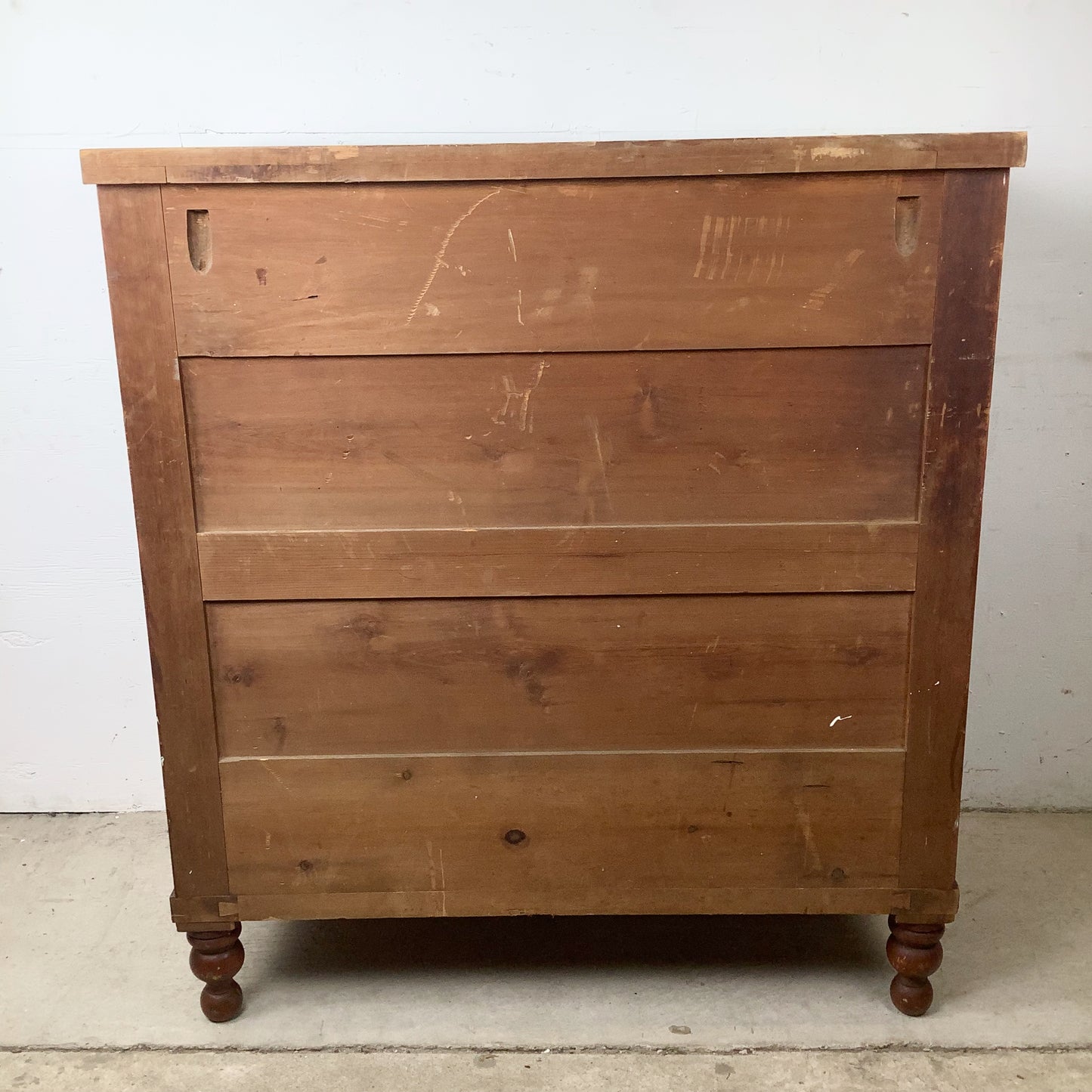 19th Century American Empire Flame Mahogany Four-Drawer Chest