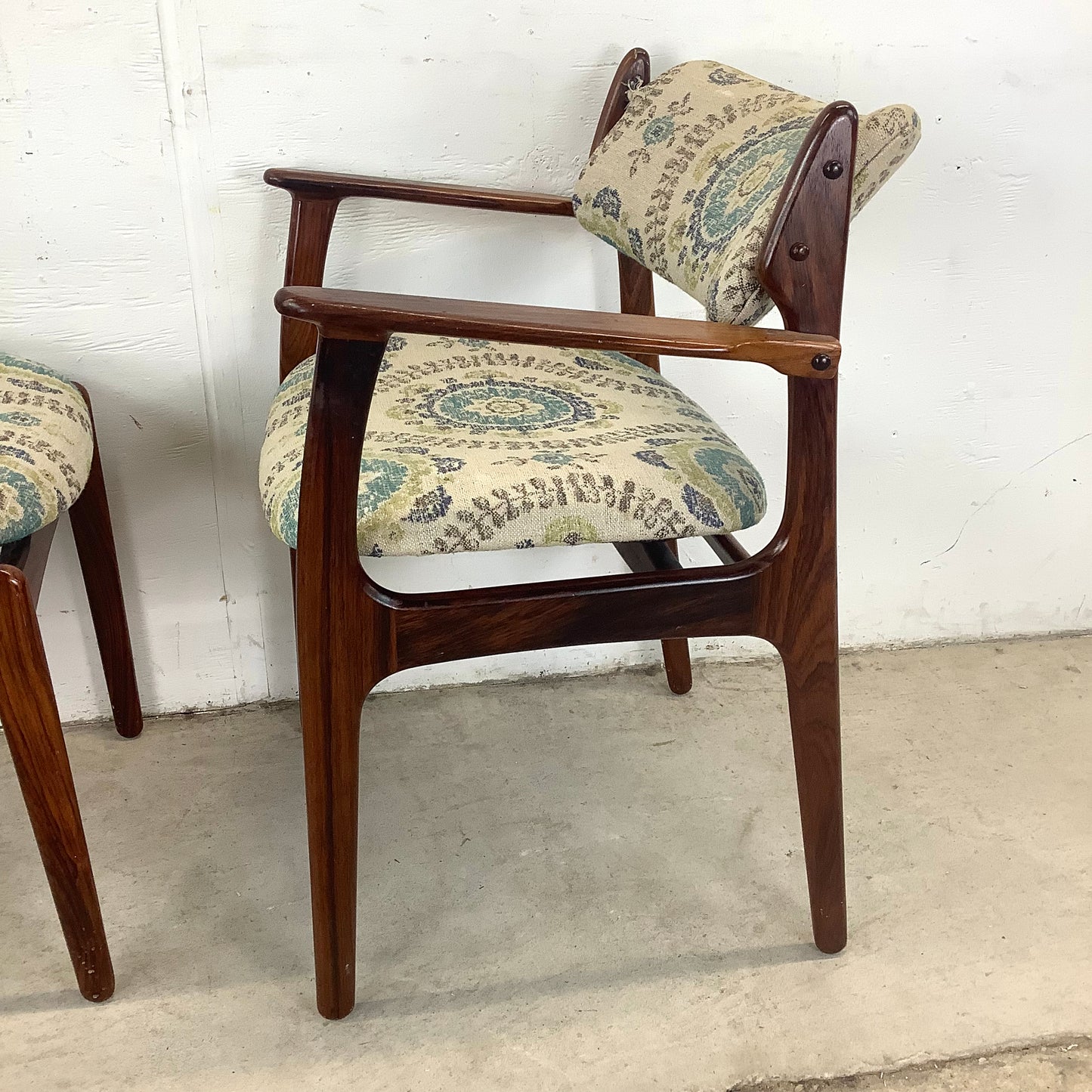 Scandinavian Modern Rosewood Dining Chairs- Set of 4