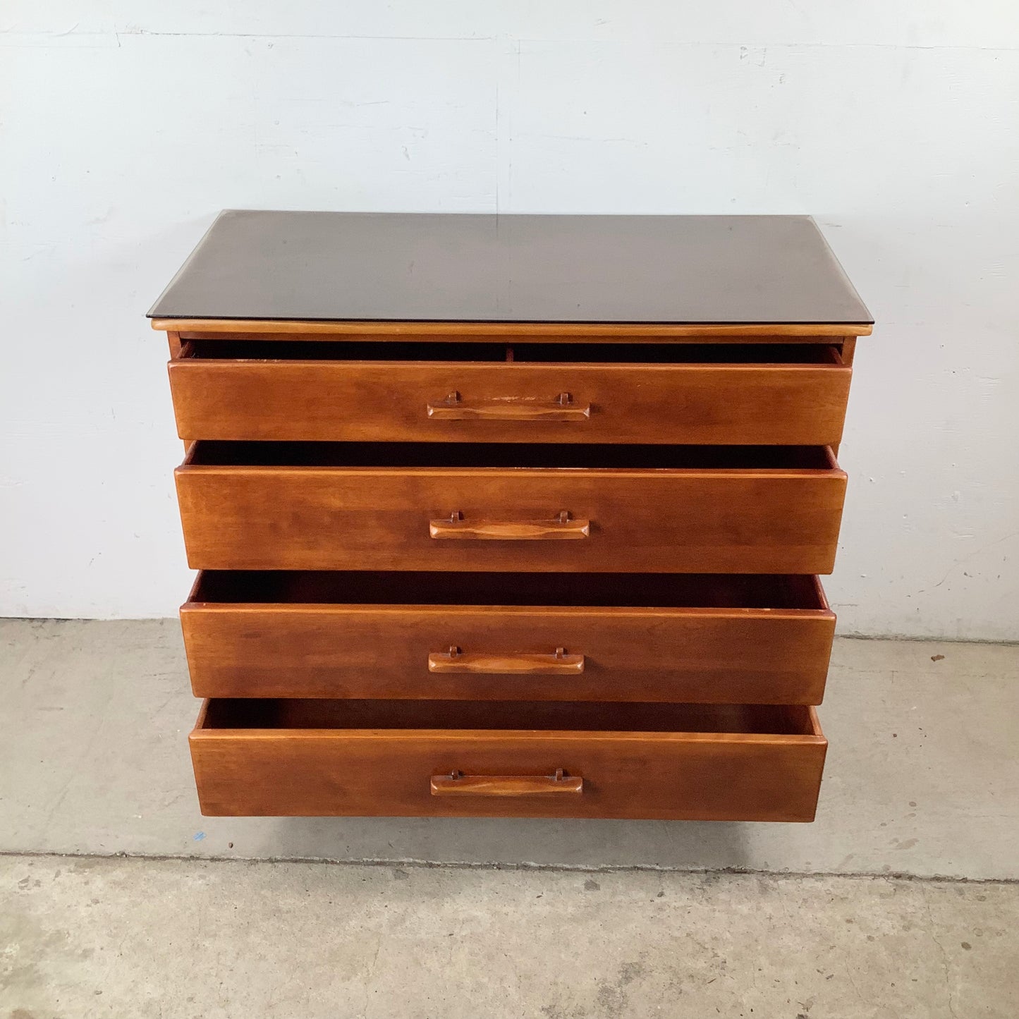 Vintage Colonial Dresser With Mirror from Cushman