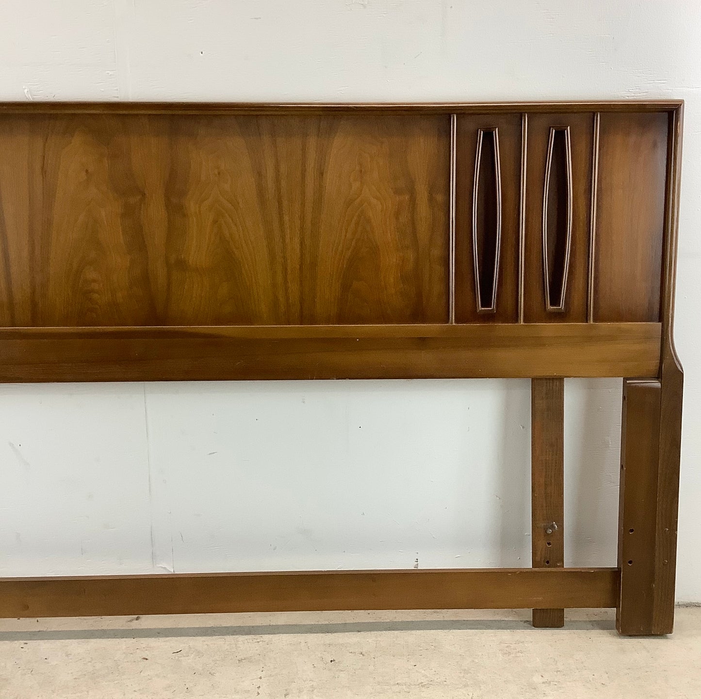 Mid-Century King Walnut Headboard