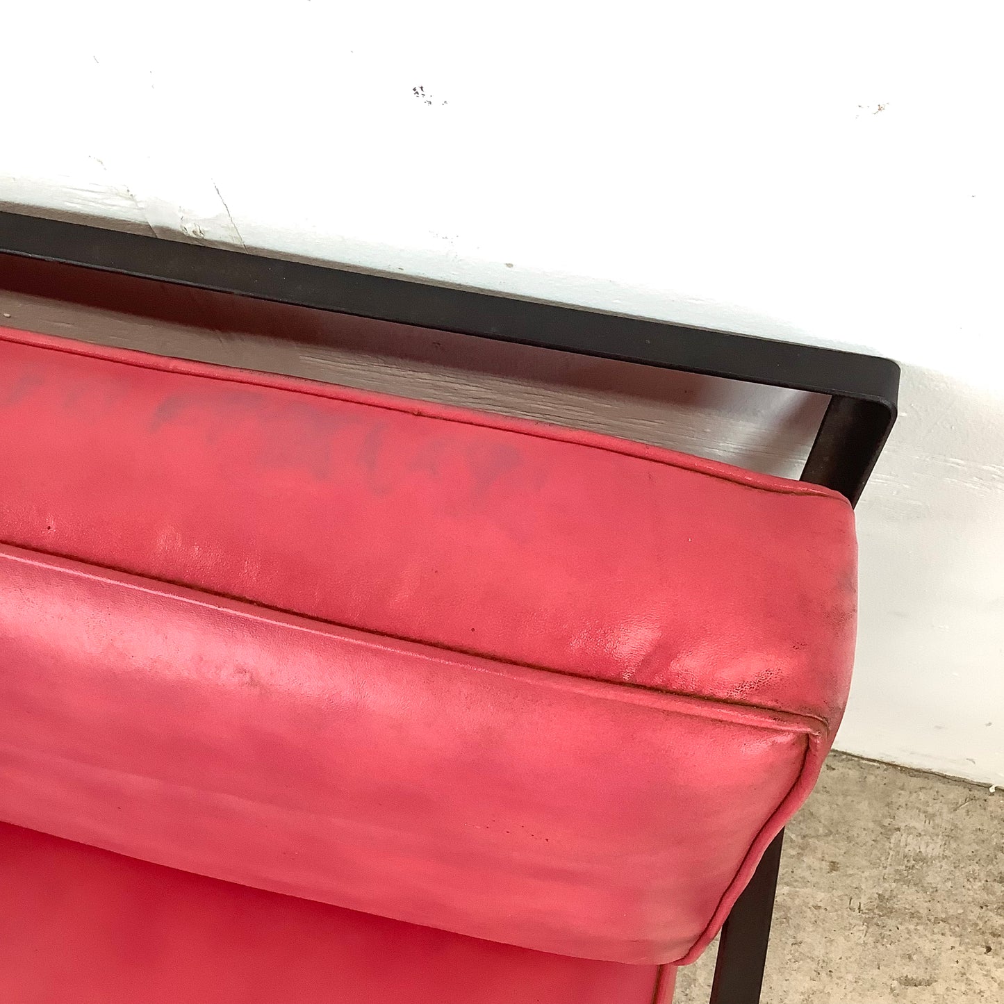 MCM Wrought Iron Patio Chair with Ottoman