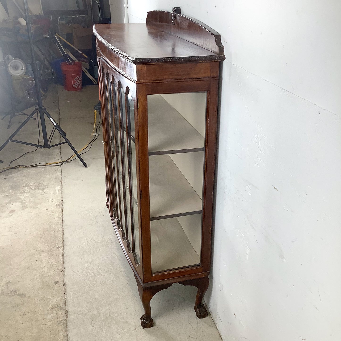 Early 20th Century Mahogany Chippendale Revival Display Cabinet