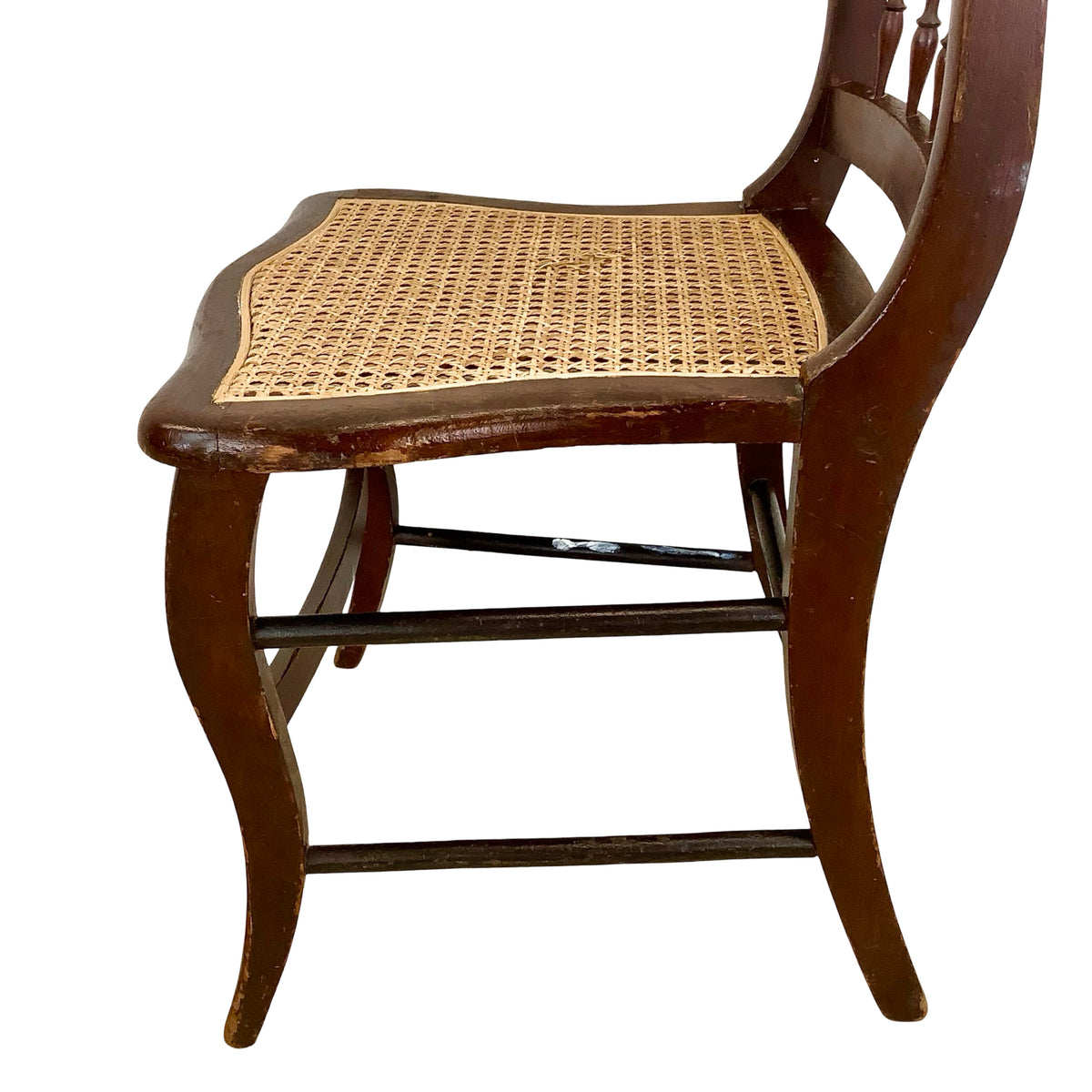 Antique Victorian Eastlake-Style Spindle-Back Side Chair