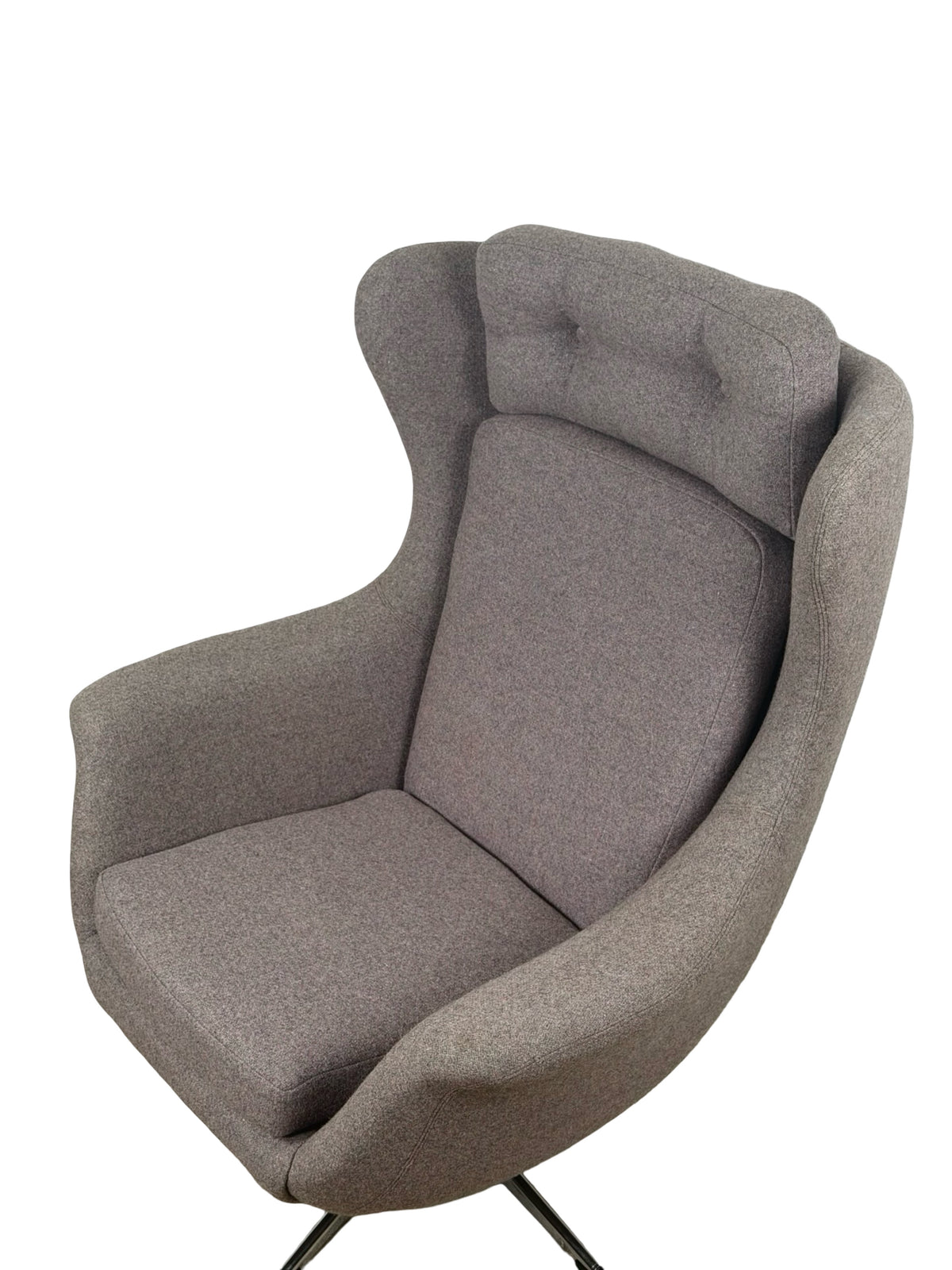 Modern Mid-Century Style Wingback Swivel Lounge Chair