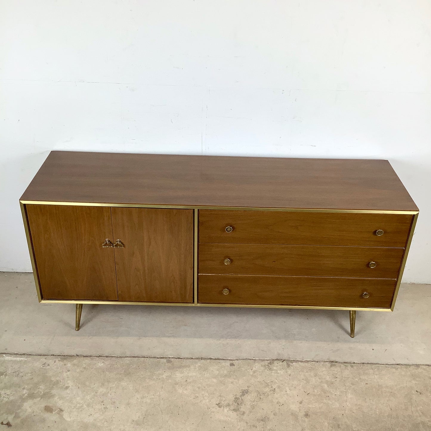 Vintage Six Drawer Paul McCobb Style Bedroom Dresser