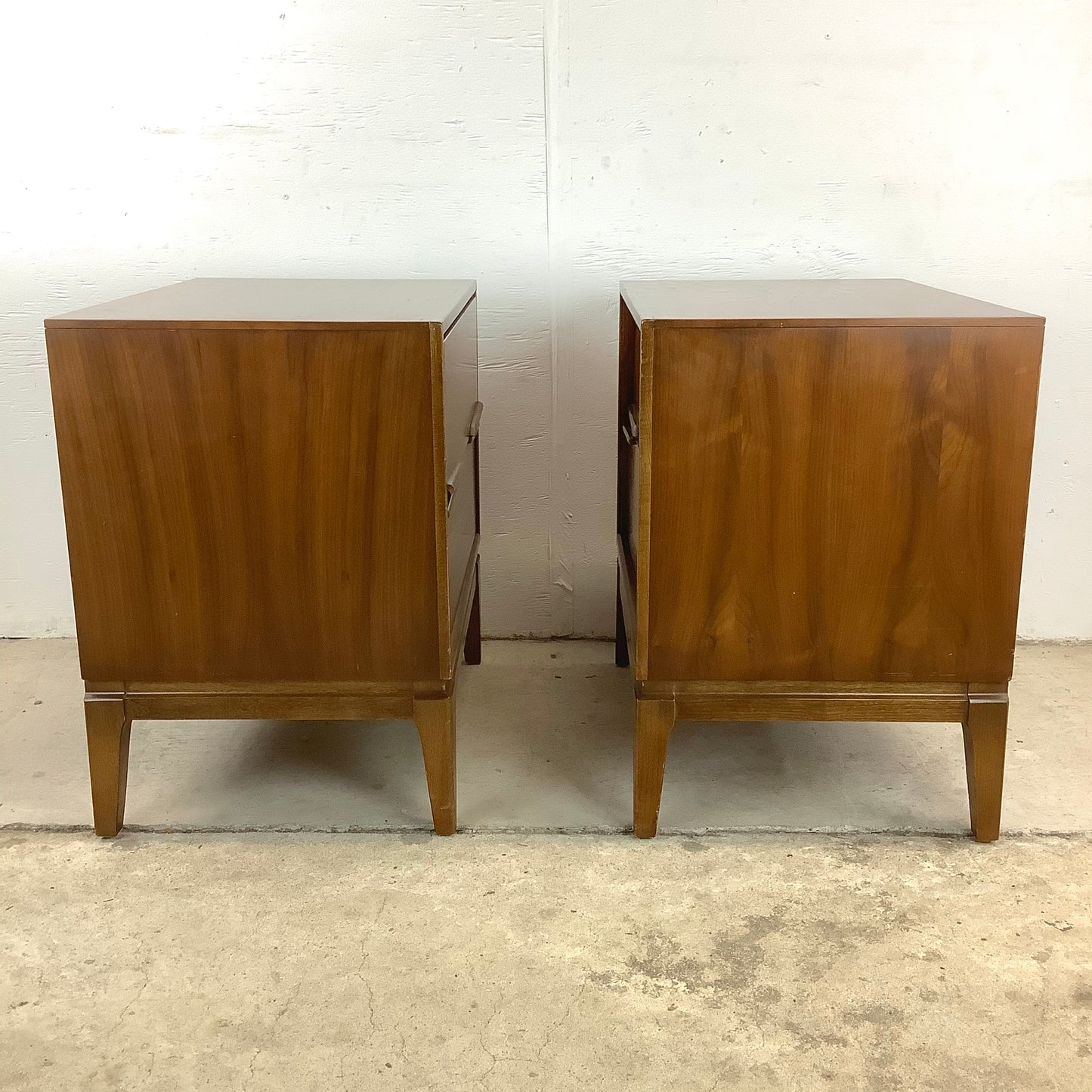 Mid-Century Walnut Nightstands by Unagusta