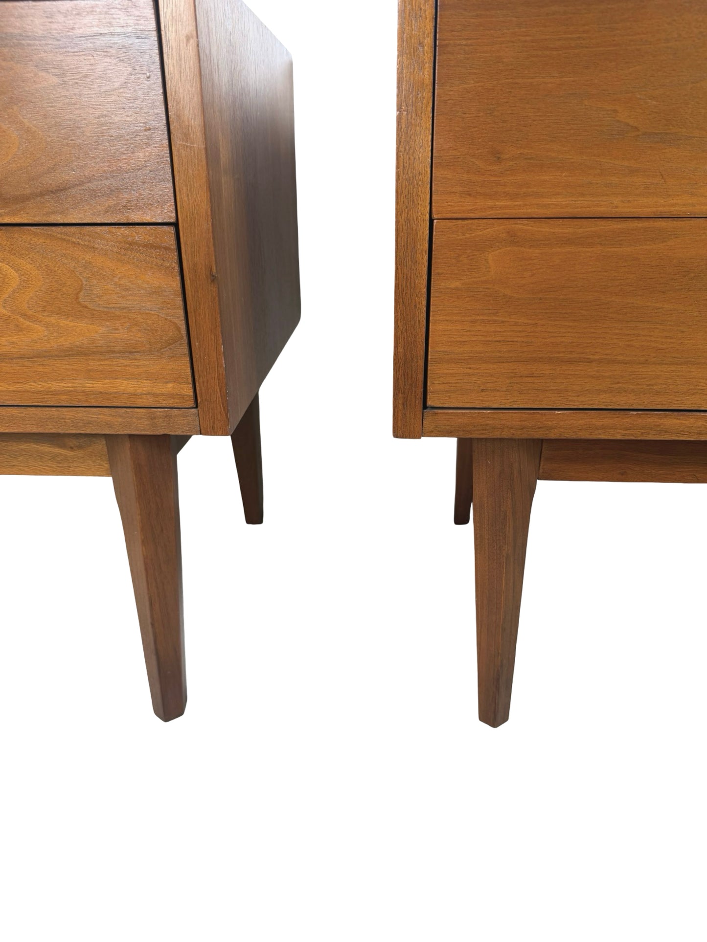 American of Martinsville Mid-Century Two-Drawer Nightstands – Pair