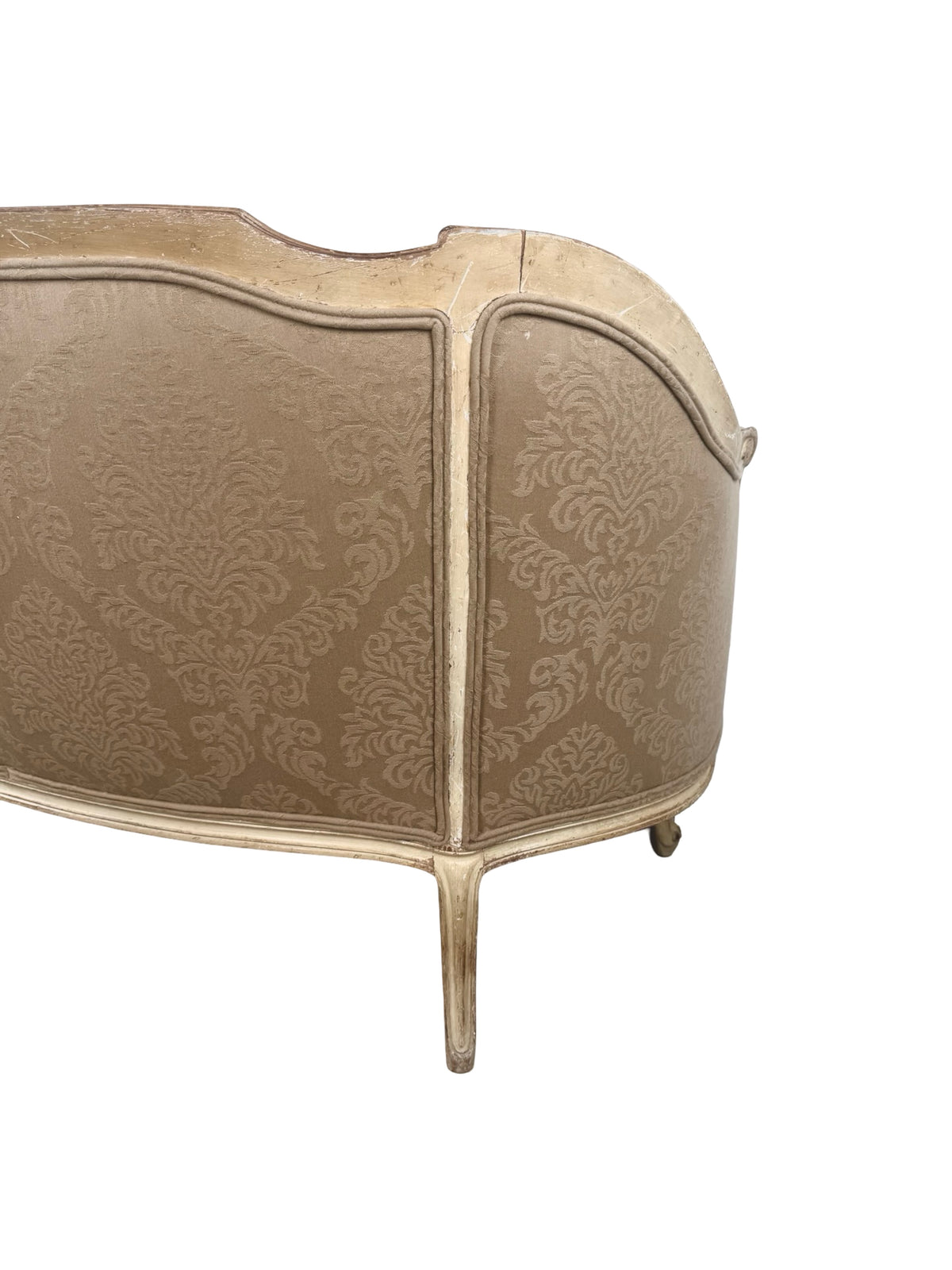 Vintage Louis XV Revival Carved Giltwood Upholstered Settee