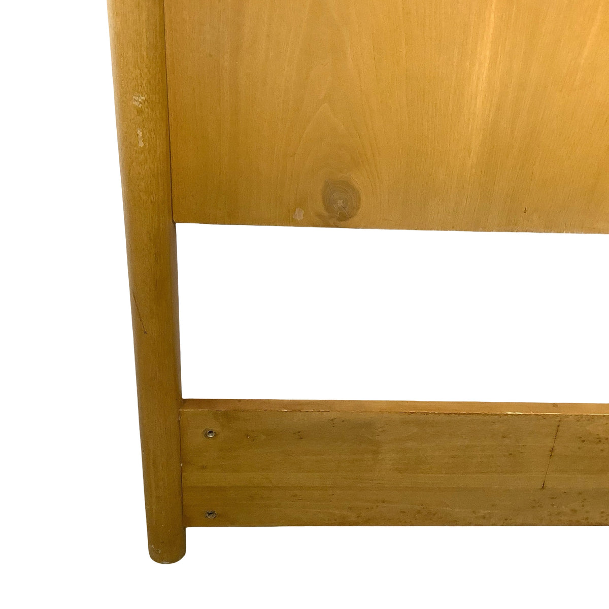 Mid-Century Modern Wood Headboard – Full/Double,  Waterfall Edge, 55"