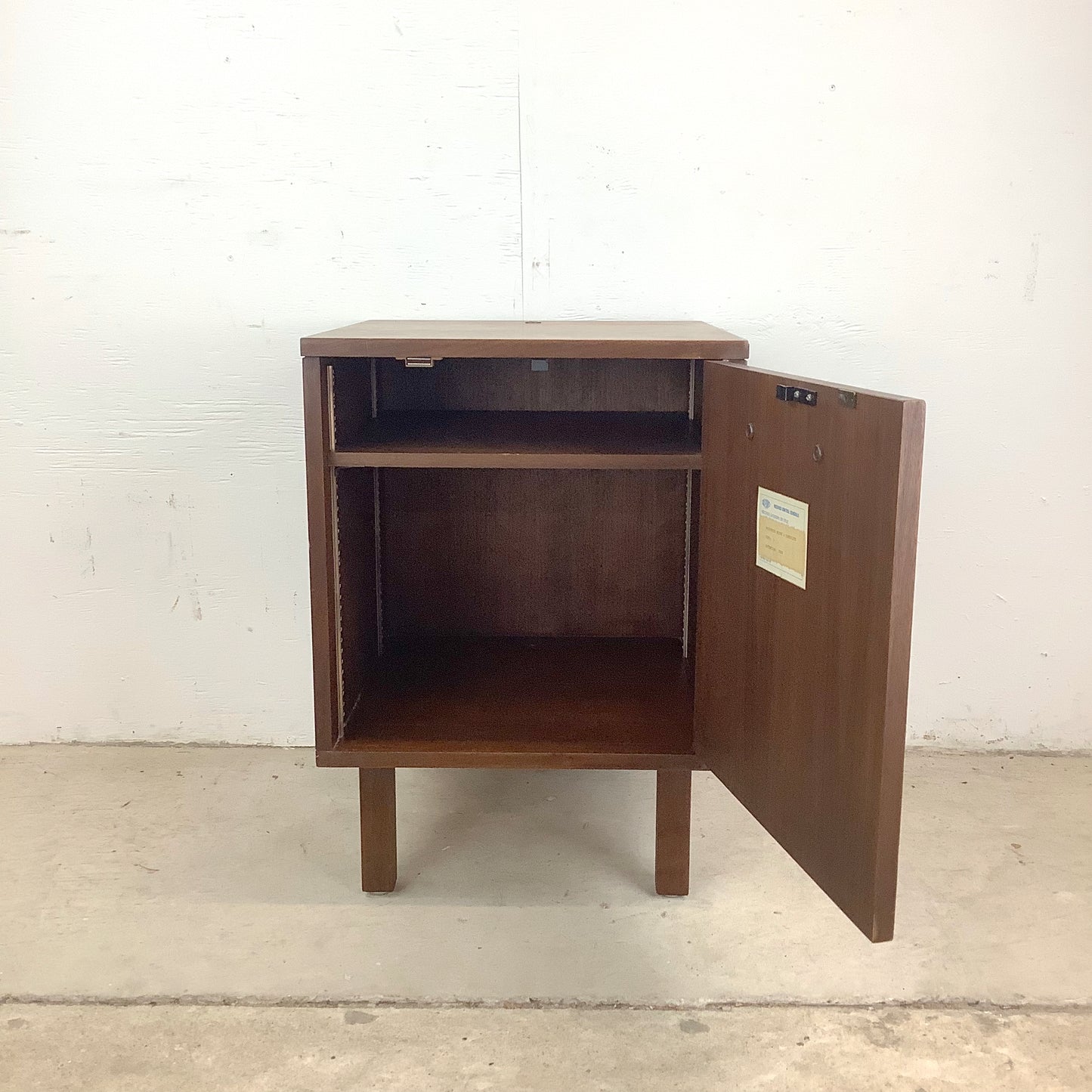 Mid-Century Teak Record Cabinet or Bedside Table