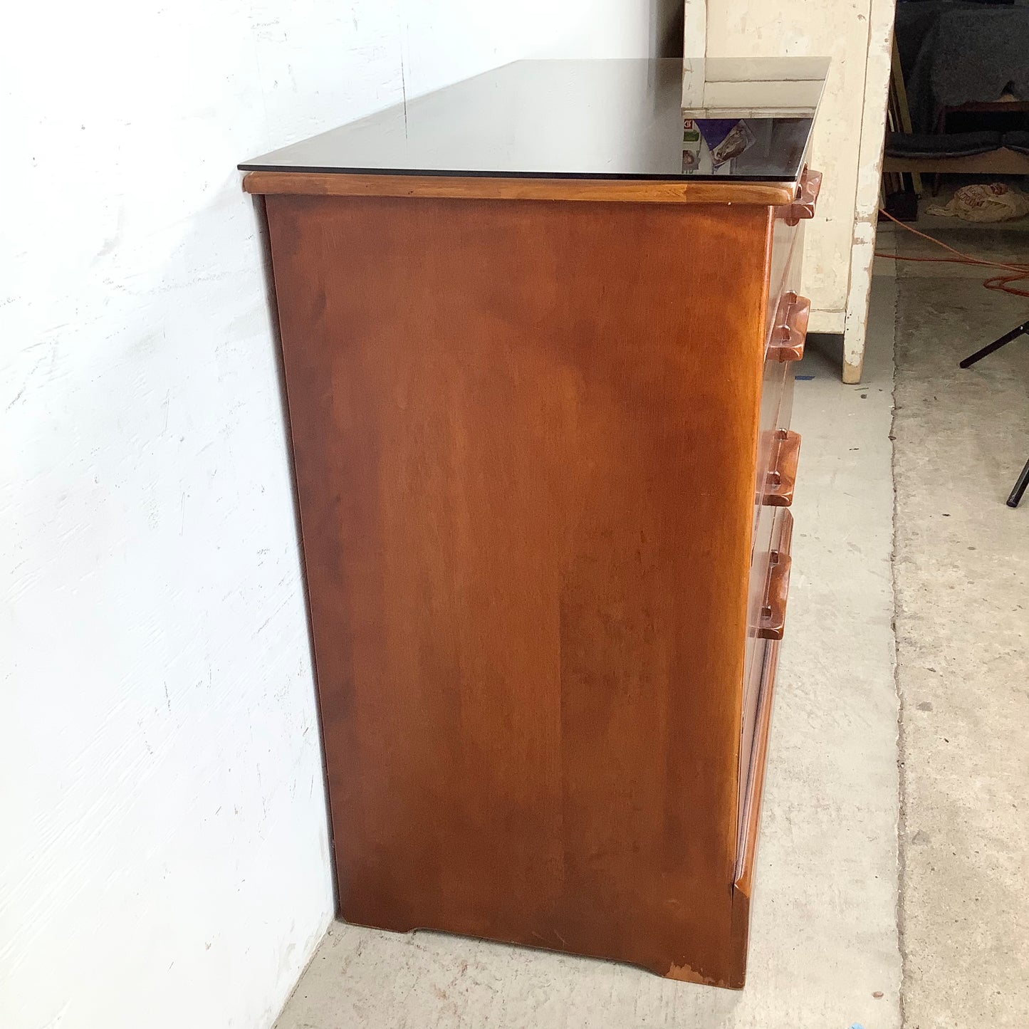 Vintage Colonial Dresser With Mirror from Cushman