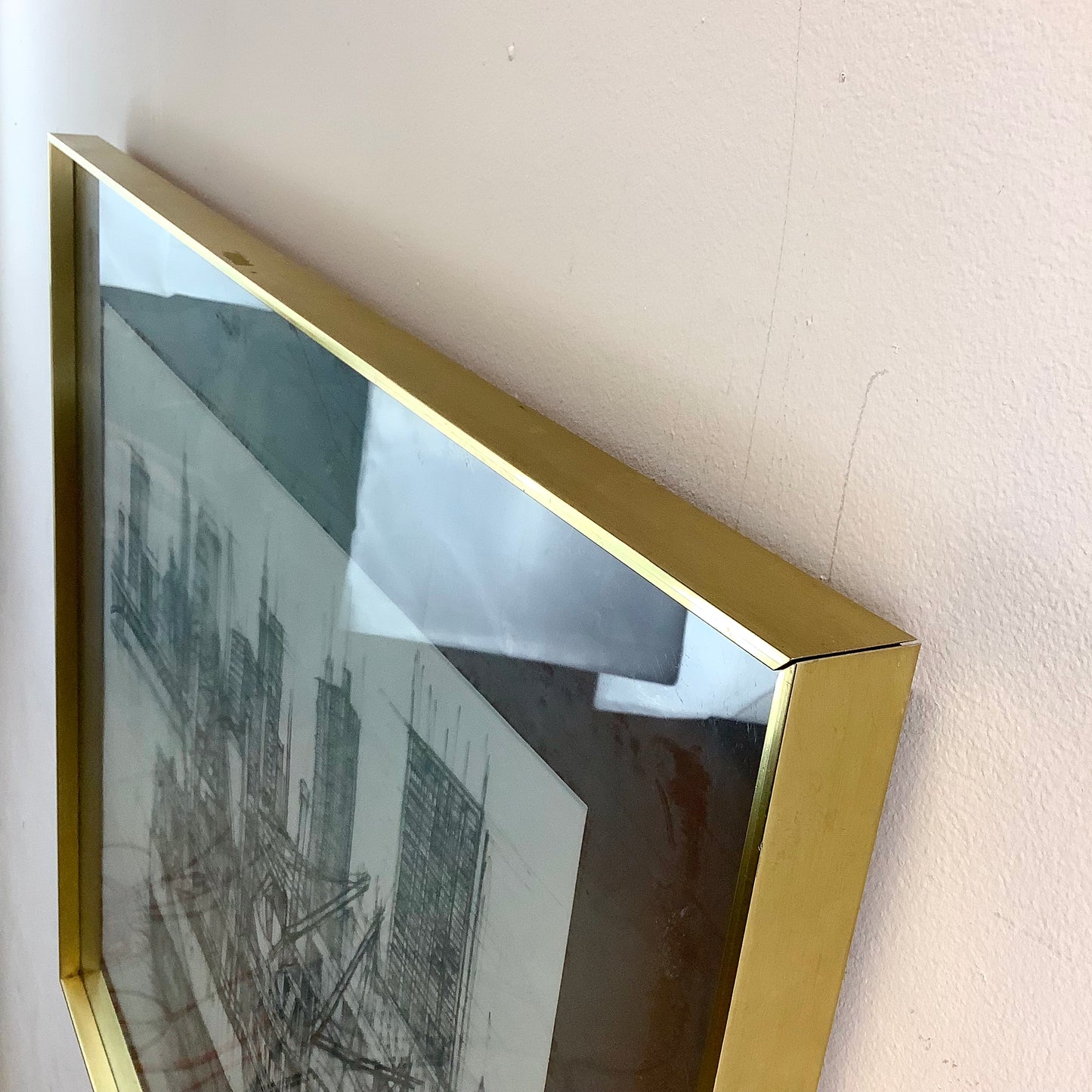 1960's Cityscape Lithograph signed Nivelle