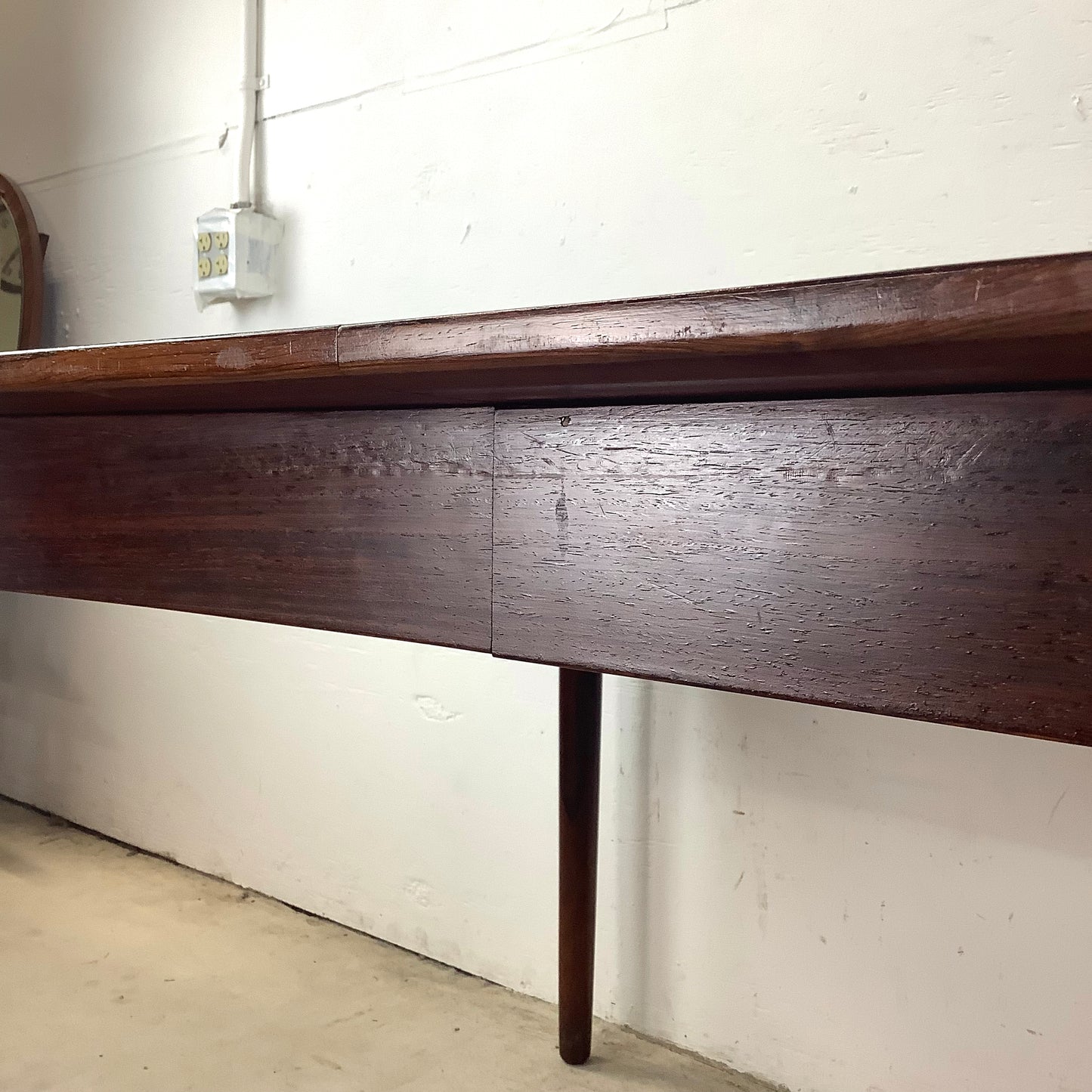 Scandinavian Modern Rosewood Dining Table
