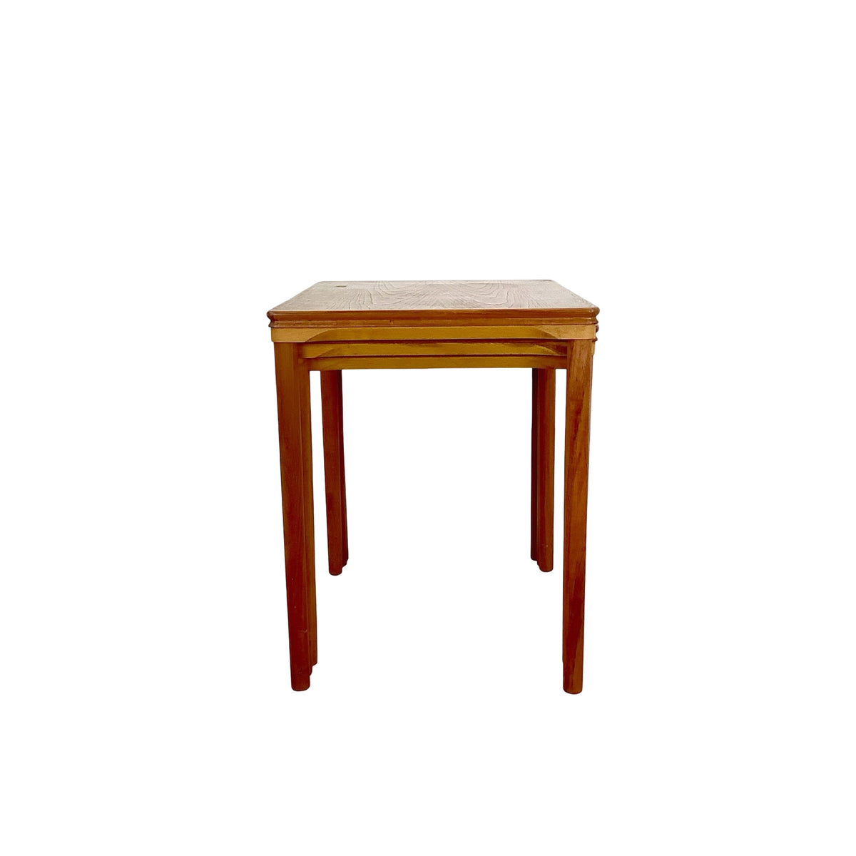 Mid-Century Modern Teak Nesting Tables – Set of Three