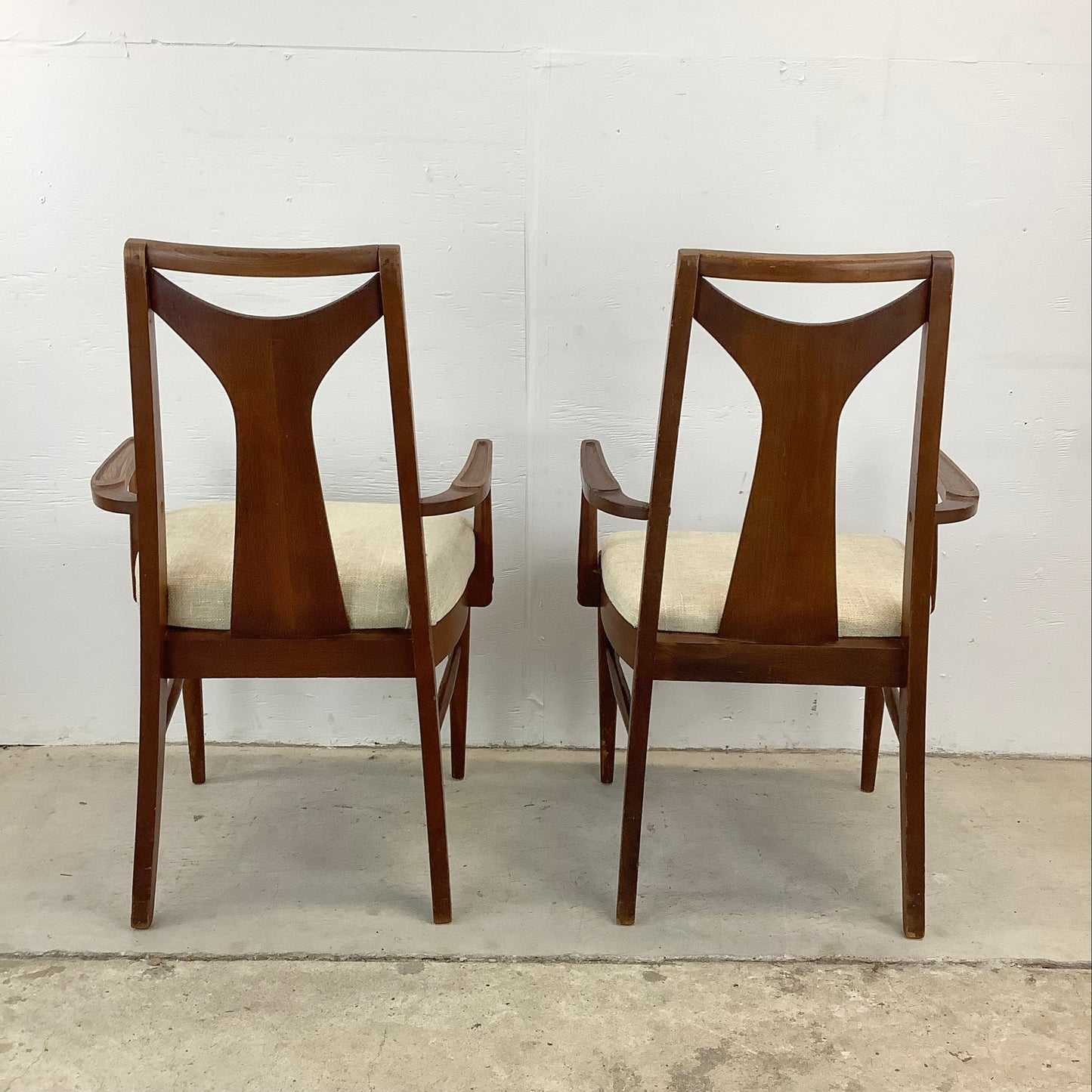 Mid-Century Walnut Dining Chairs- Six