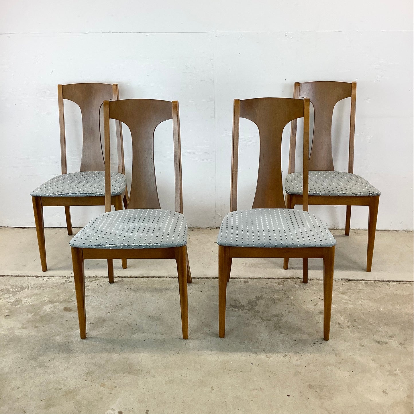 Mid-Century Brasilia Style Dining Chairs- Four