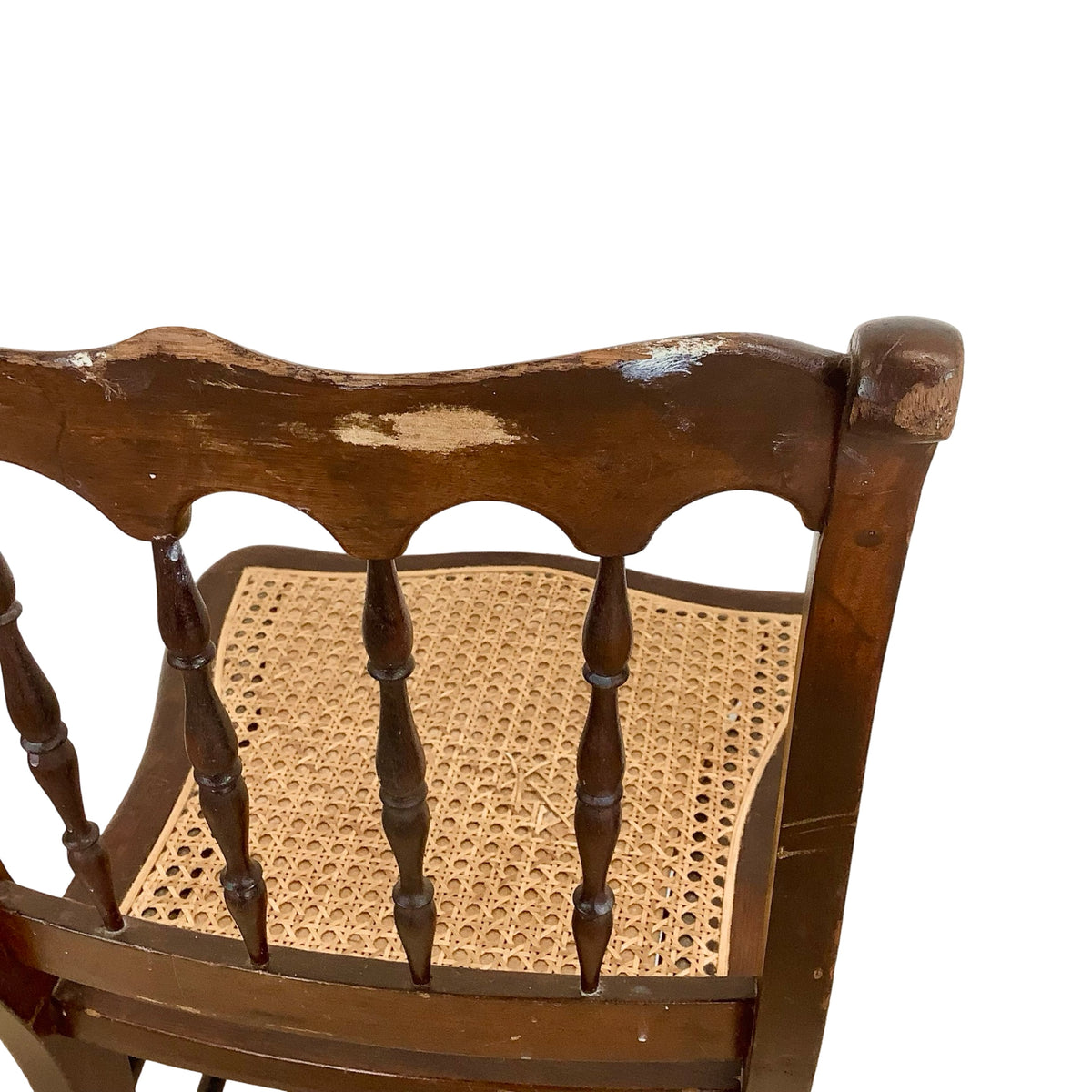 Antique Victorian Eastlake-Style Spindle-Back Side Chair