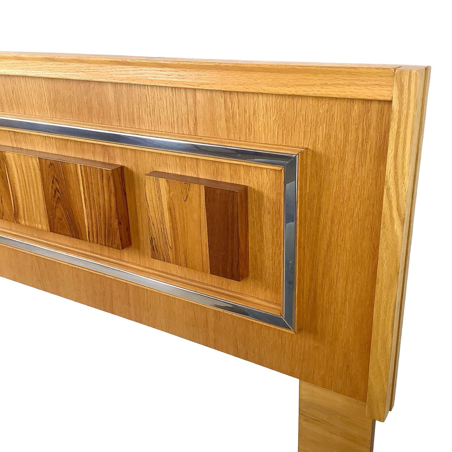Tobago Furniture 1970s Mid-Century Modern Brutalist Queen Headboard