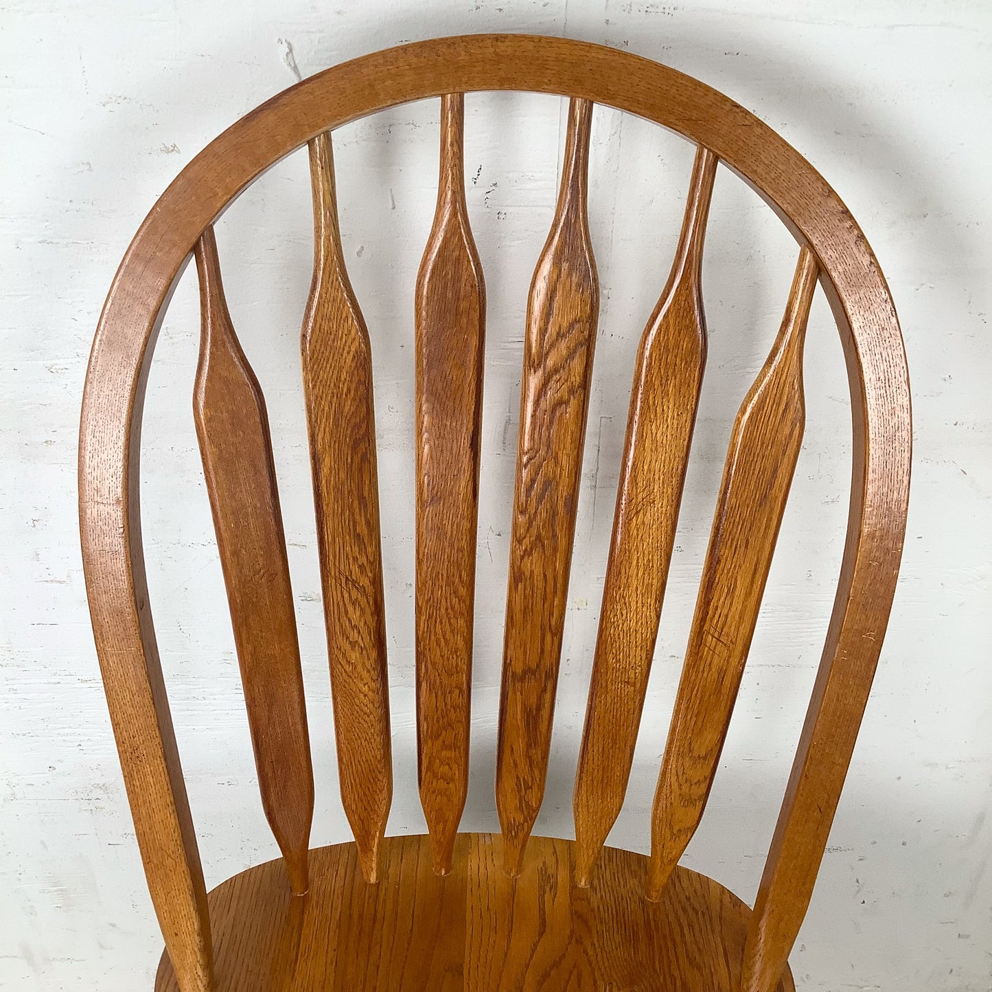 Vintage Scandinavian Modern Teak Swivel Desk Chair