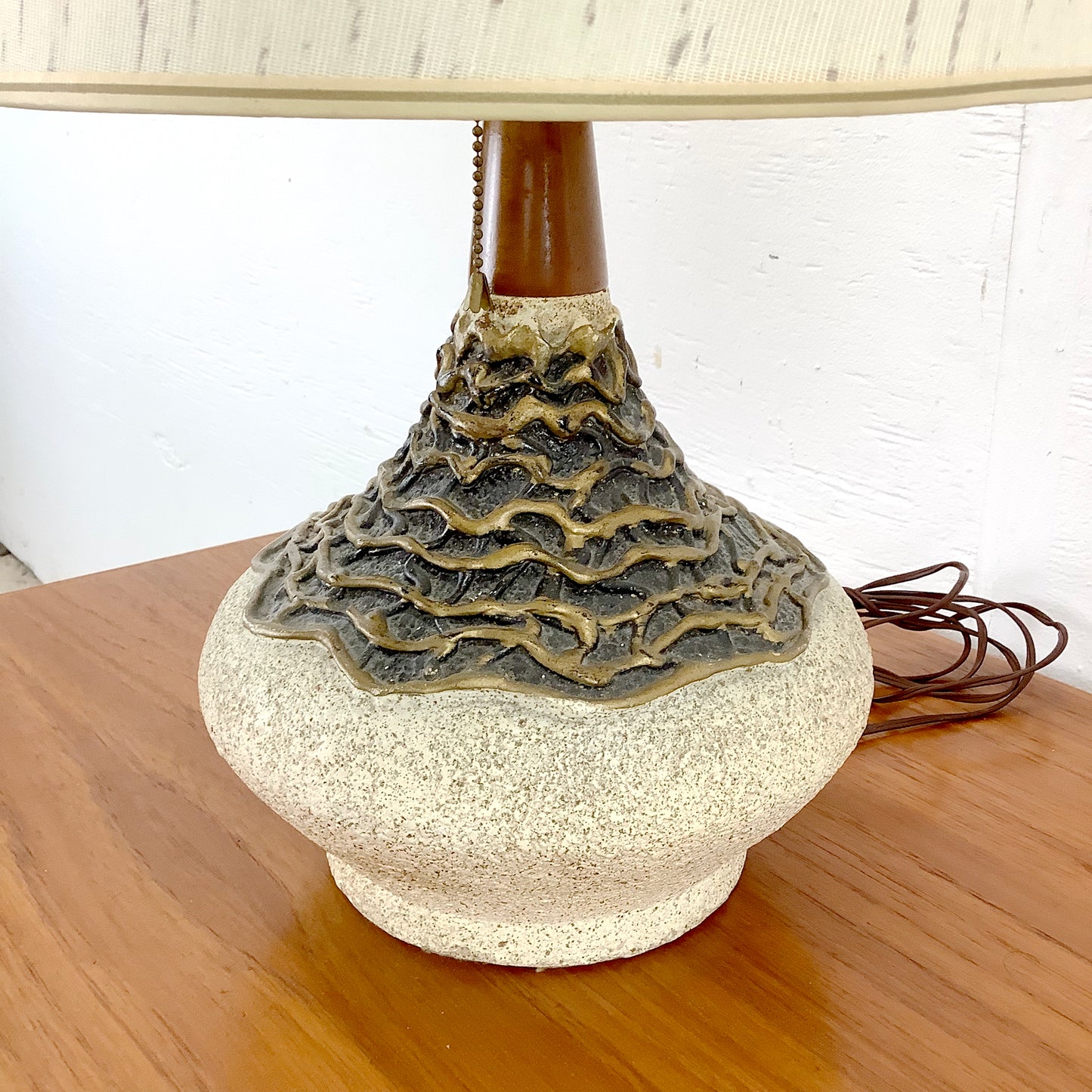 Danish Modern Studio Pottery Lamp – Sculptural Mid-Century Accent