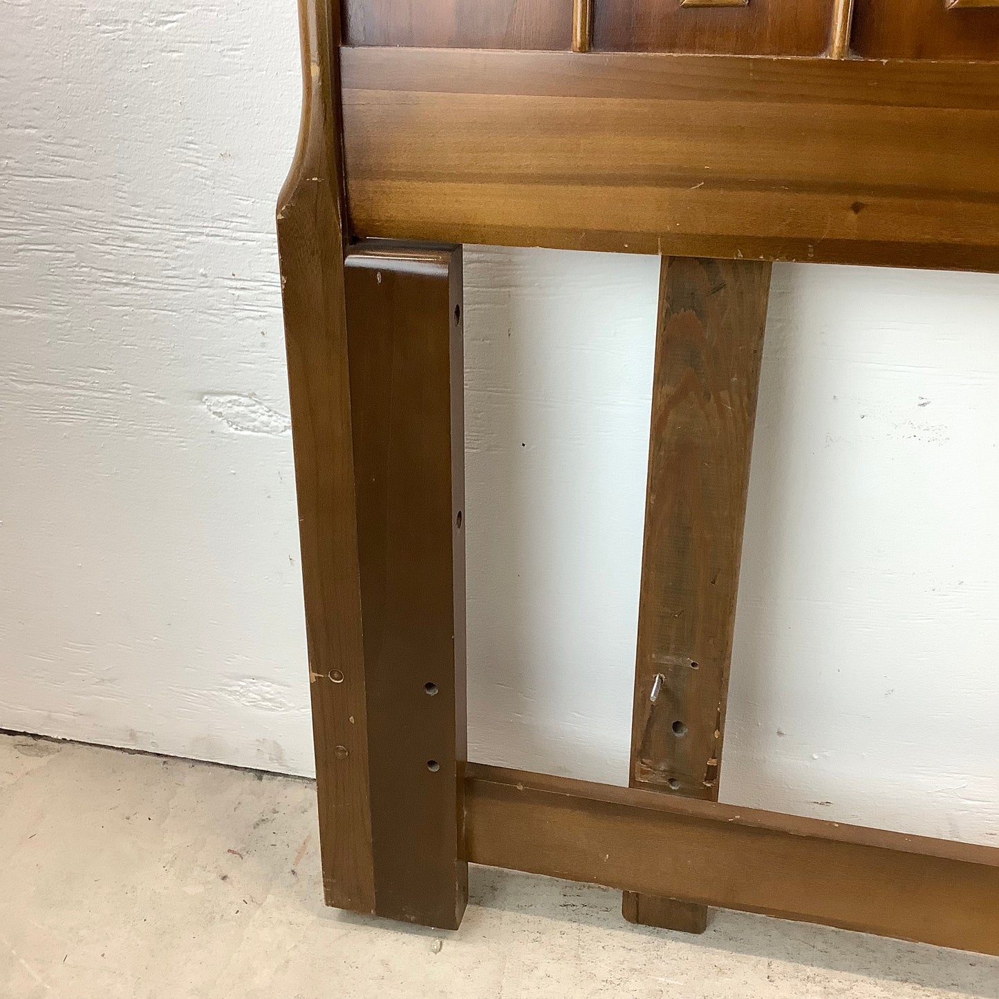 Mid-Century King Walnut Headboard