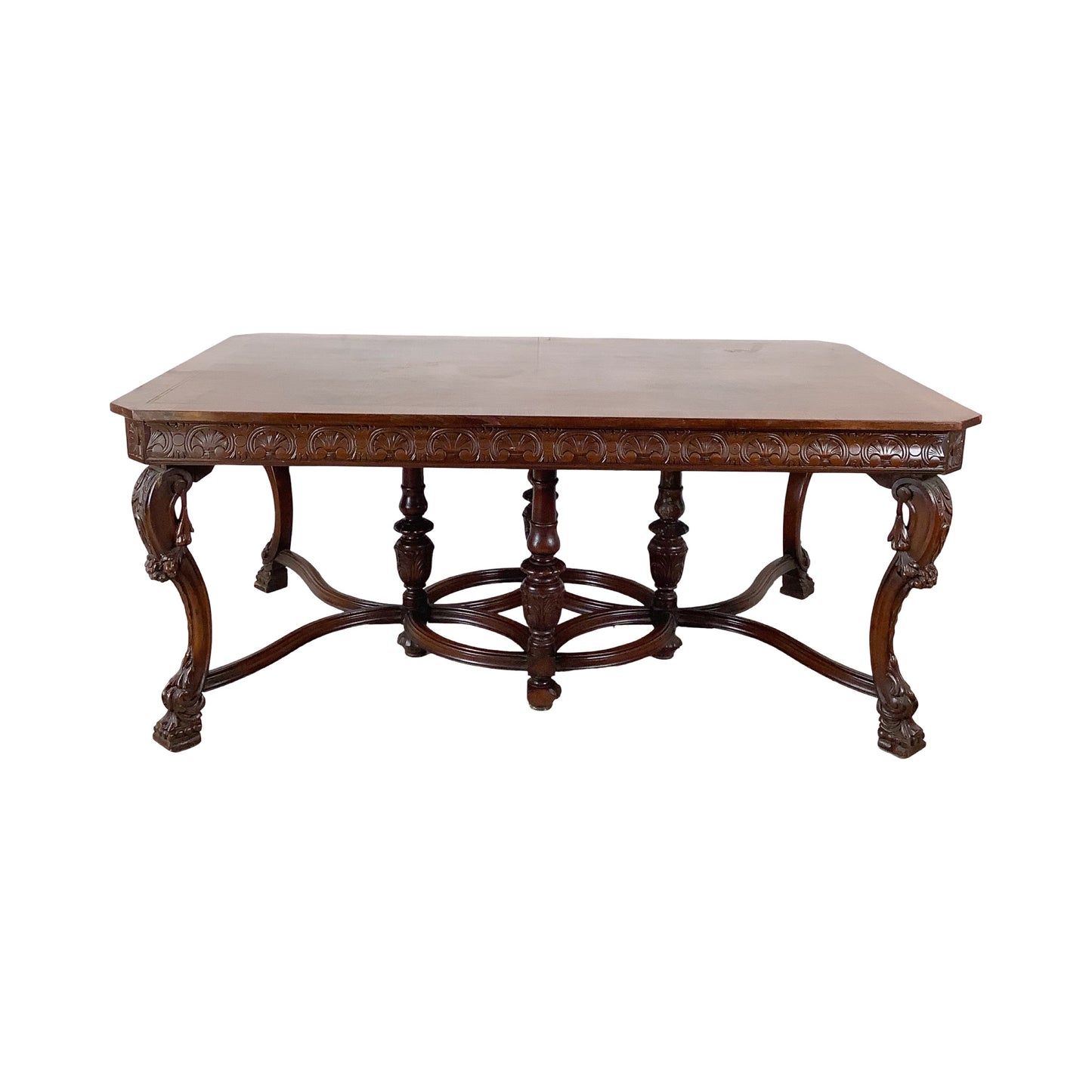72” Carved Renaissance Revival Dining Table
