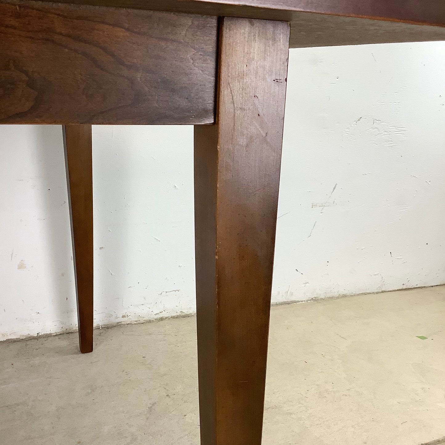 Mid-Century Walnut Finish Dining Table
