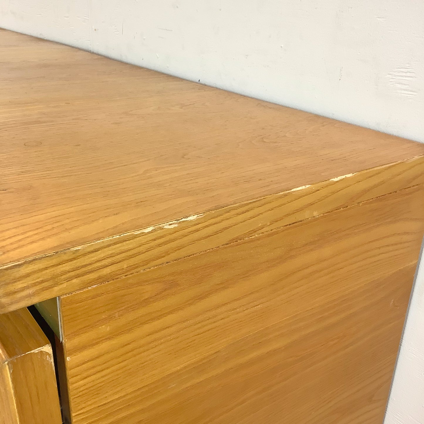 Vintage Modern Bamboo Dresser With Six Drawers