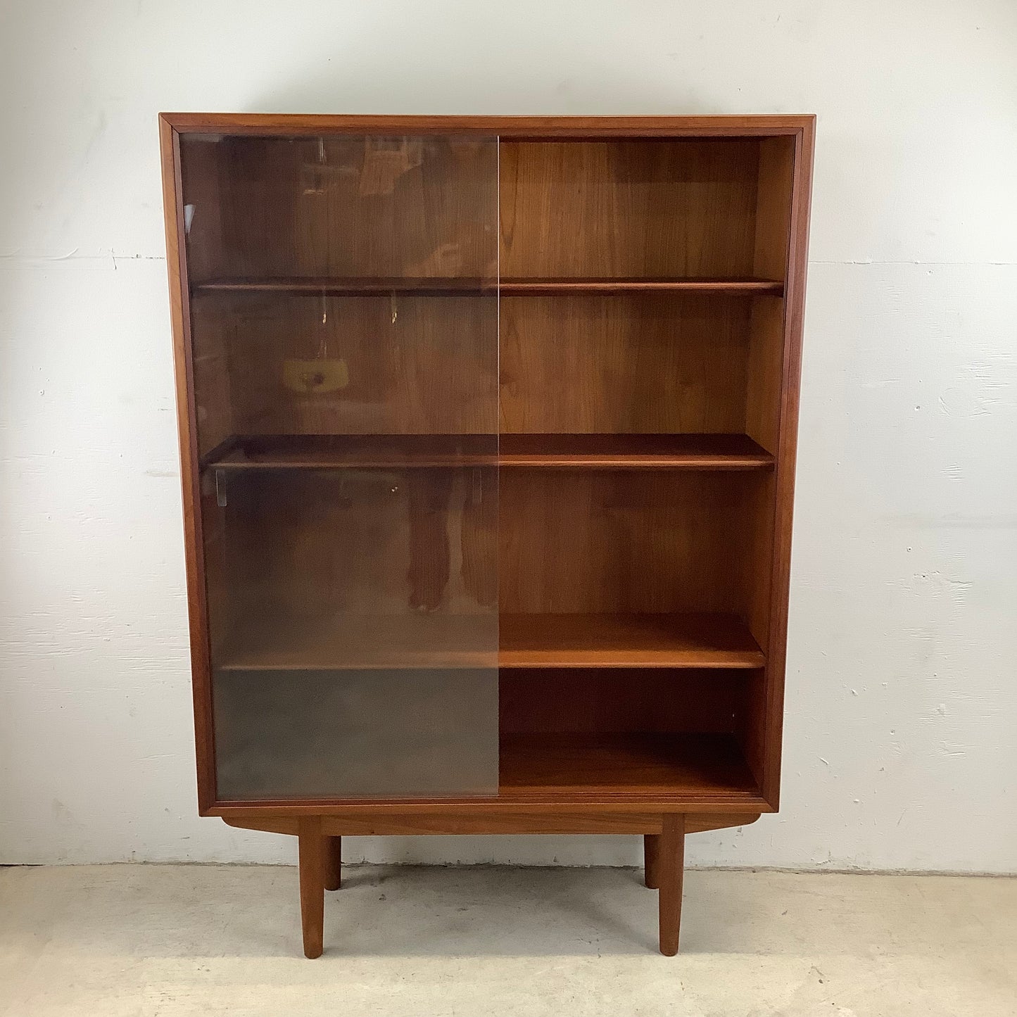 Scandinavian Modern Teak Bookcase by Børge Mogenson