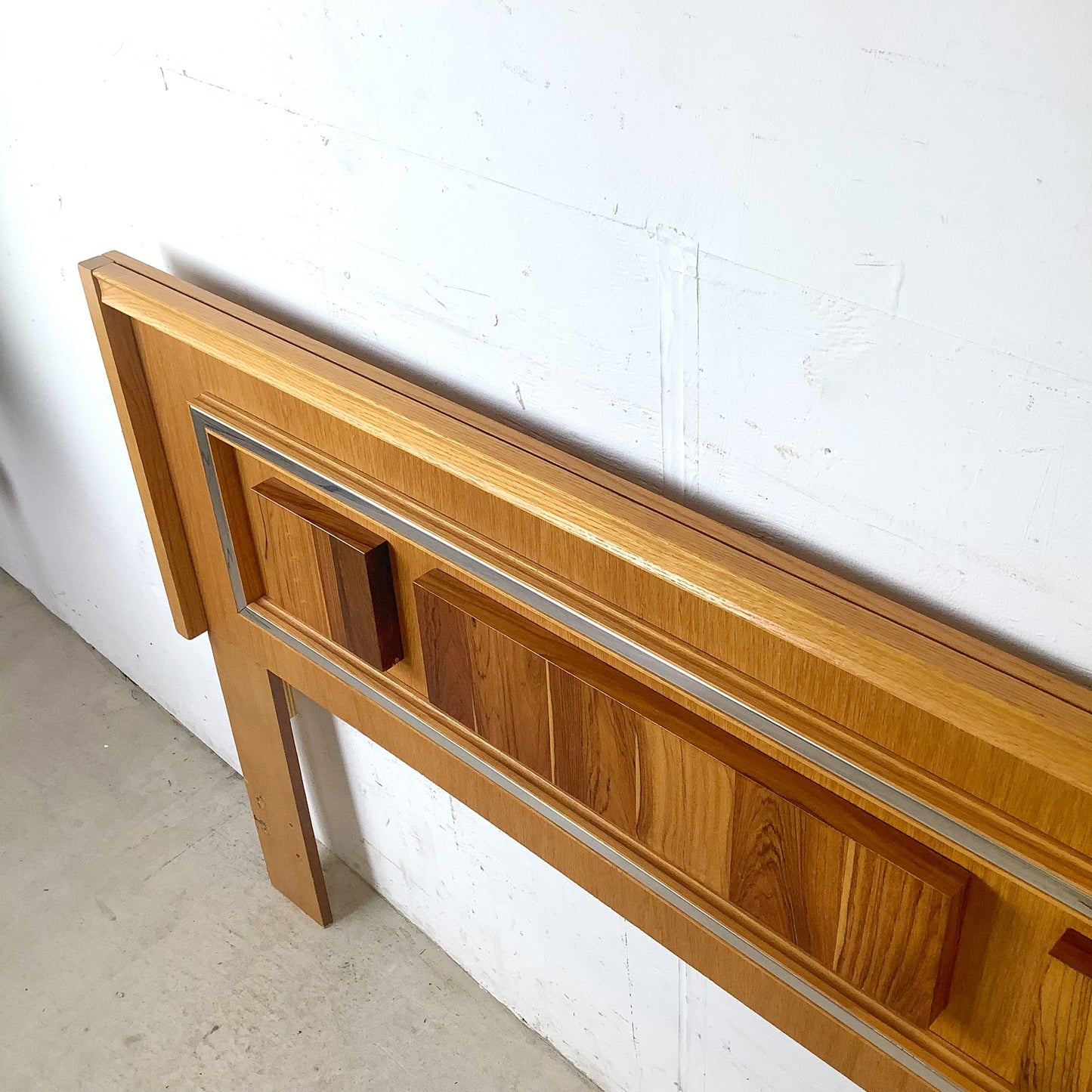 Tobago Furniture 1970s Mid-Century Modern Brutalist Queen Headboard