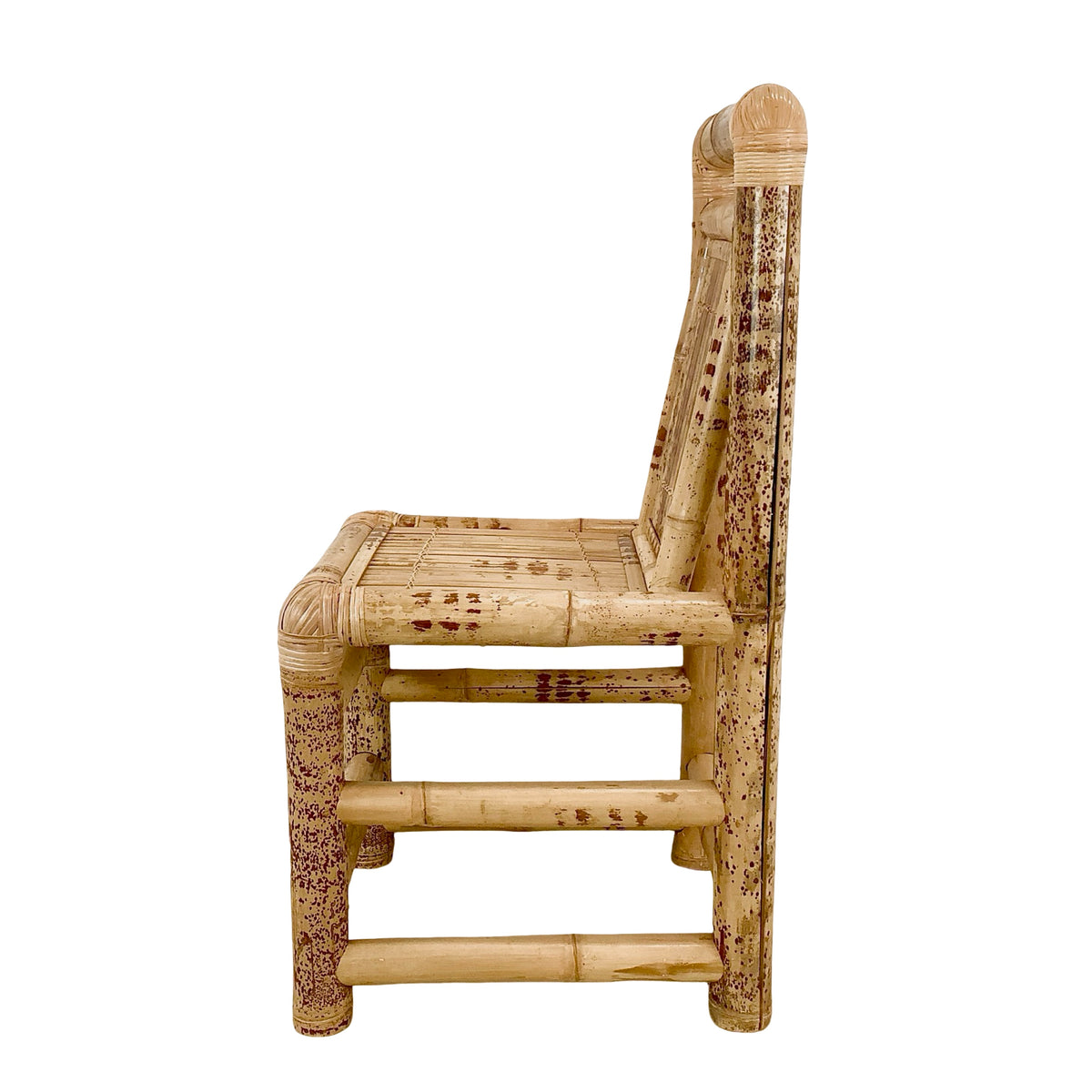 Vintage Natural Bamboo Side or Dining Chair