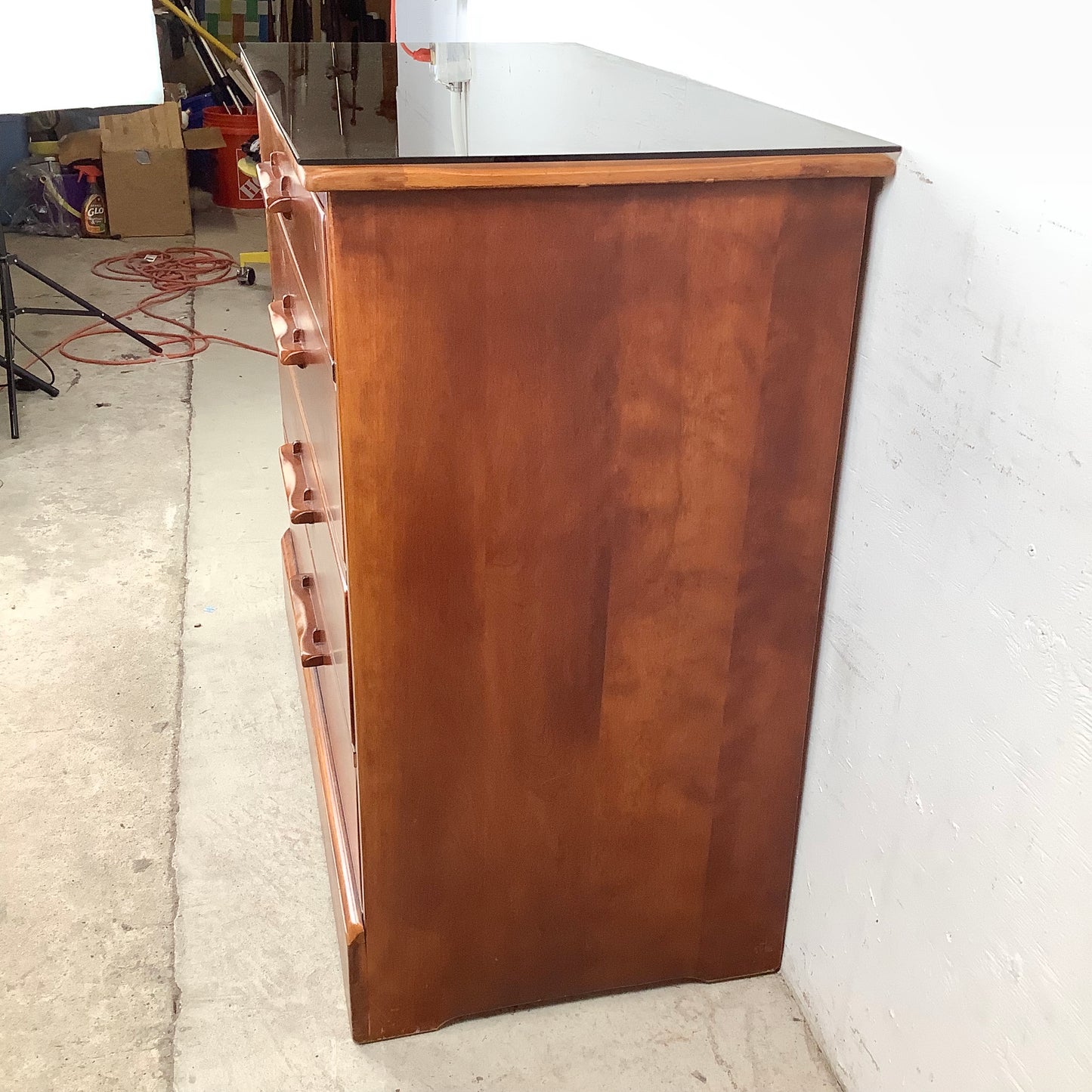 Vintage Colonial Dresser With Mirror from Cushman