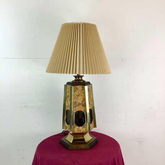 Vintage Modern Cork Table Lamp