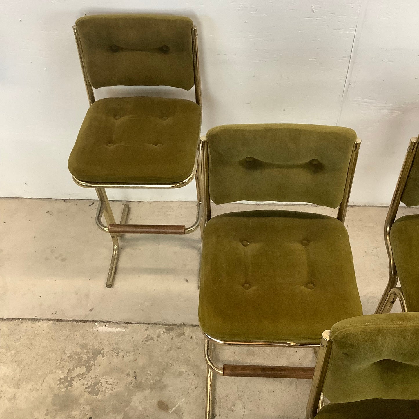 Vintage Modern Chromcraft Barstools-set of 5