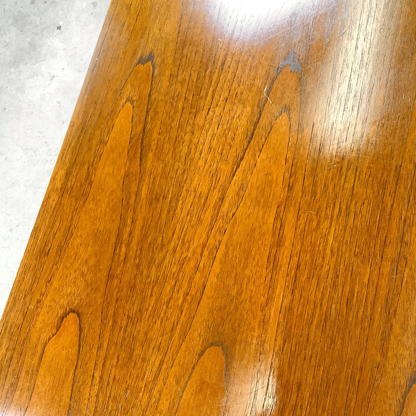 Vintage Mid-Century Modern Walnut Floating Top Coffee Table | Milo Baughman Style