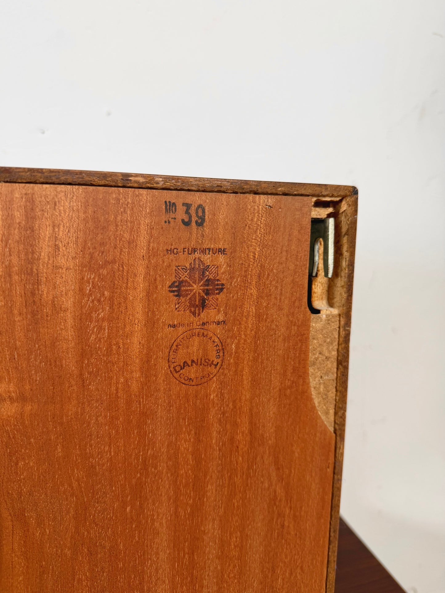 MCM Rosewood Three-Bay Modular Wall Unit, HG Systemi— Denmark, Cado Style