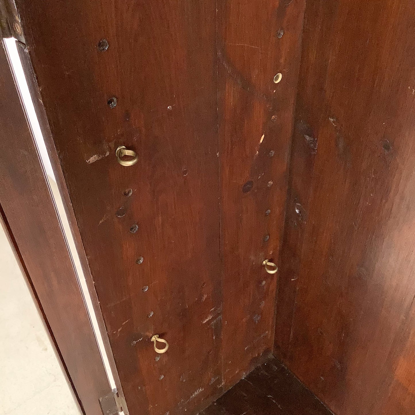 Classic Glass-Front Bookcase with Paneled Doors and Sculpted Legs